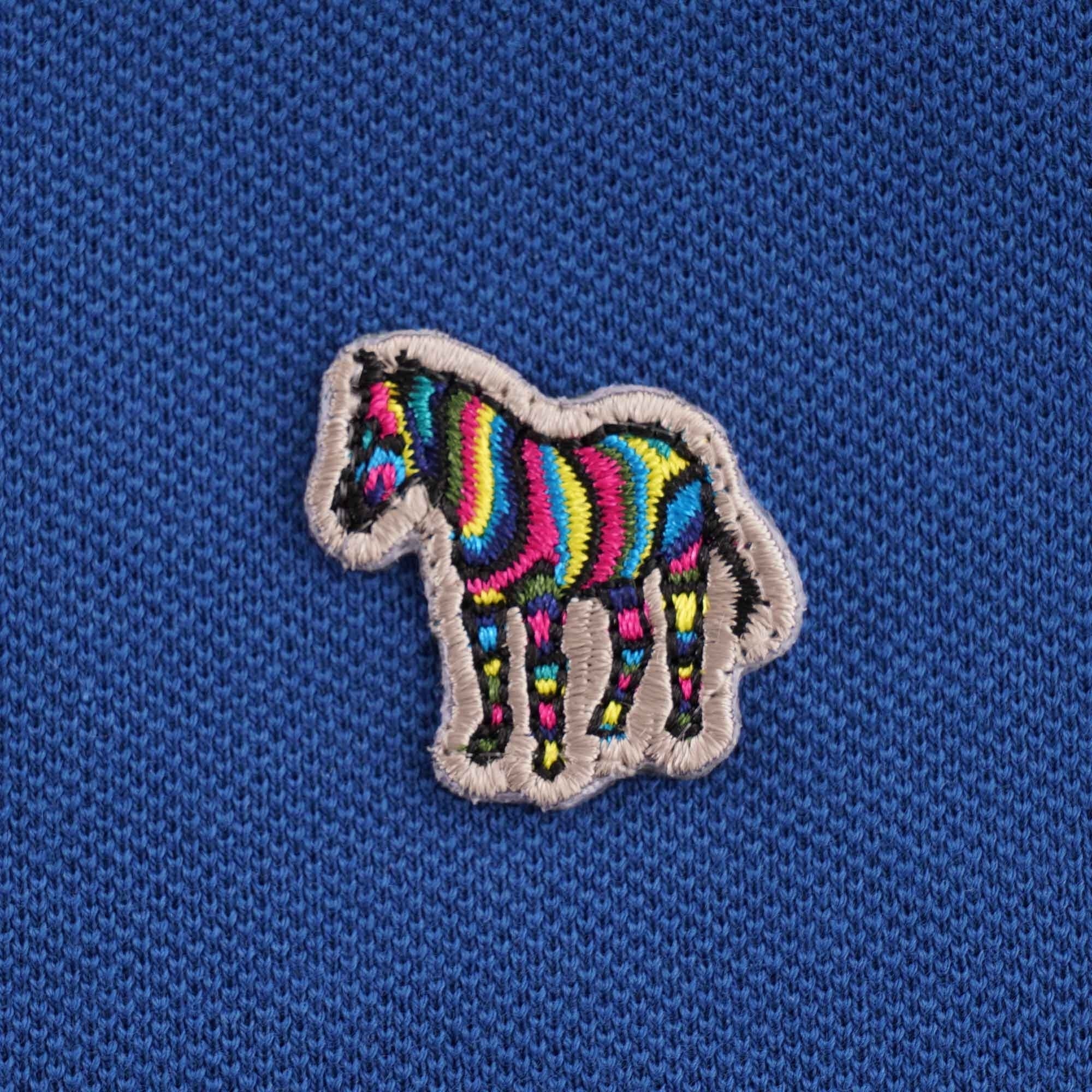 Paul Smith Zebra Organic Cotton Polo Shirt - Blue