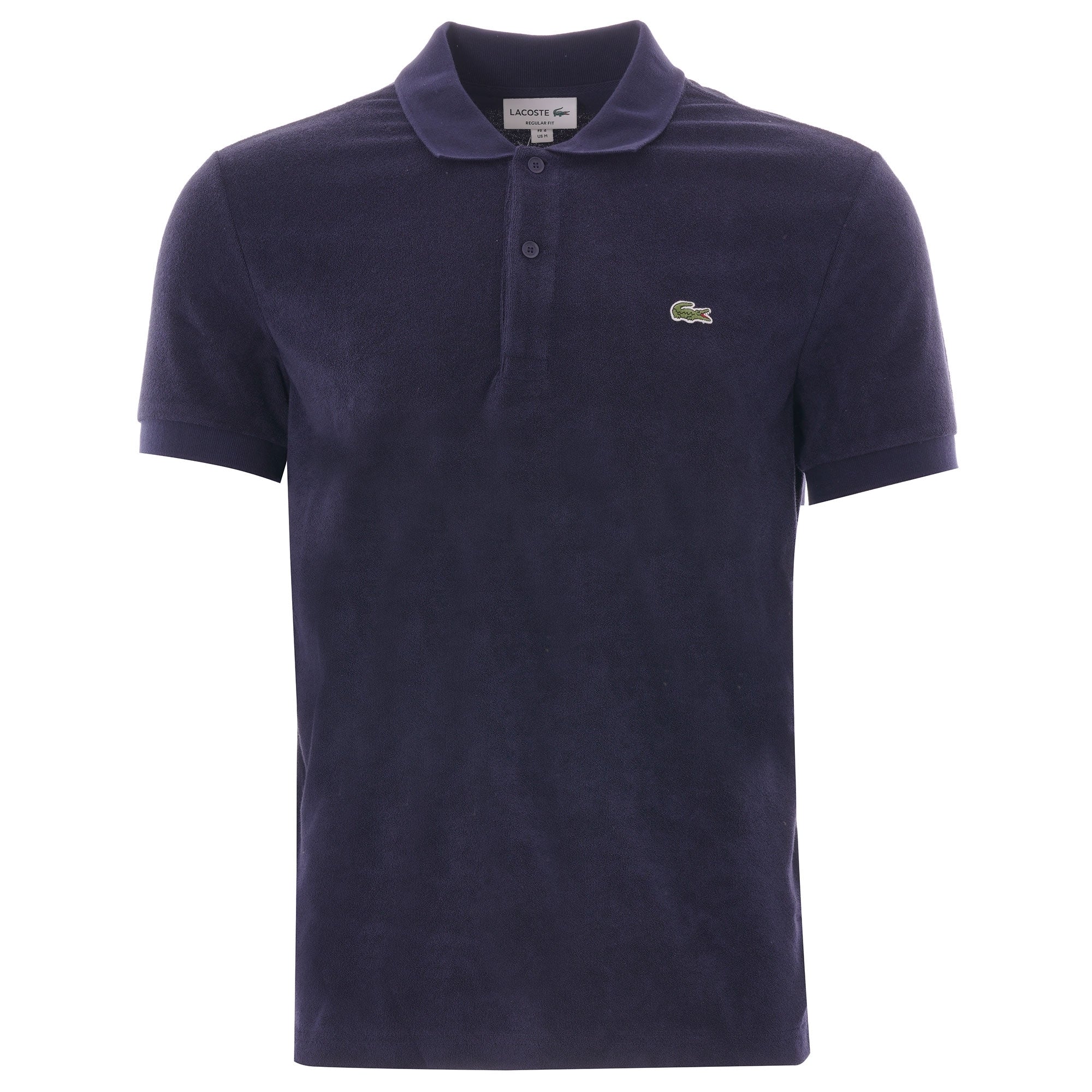 Lacoste Cotton Fleece Blend Regular Fit Polo Shirt - Navy