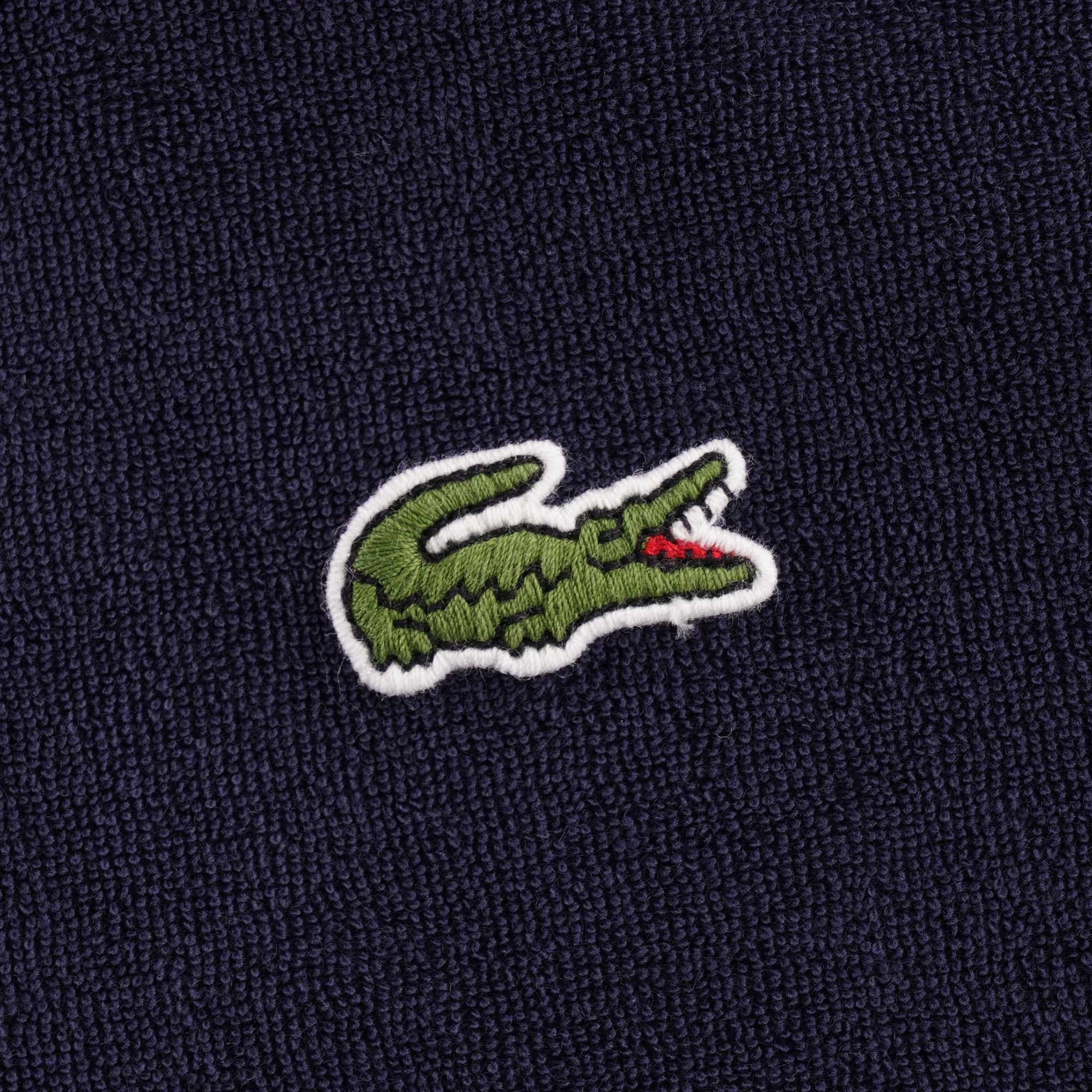 Lacoste Cotton Fleece Blend Regular Fit Polo Shirt - Navy
