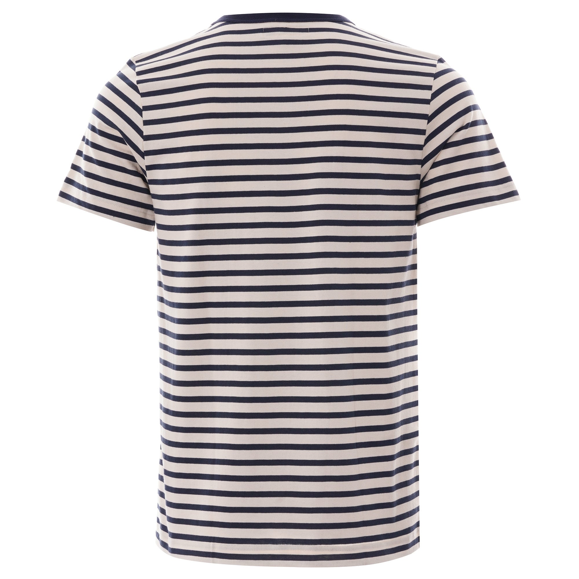 Merz b Schwanen Striped Crew Neck T-Shirt - Navy/Natural