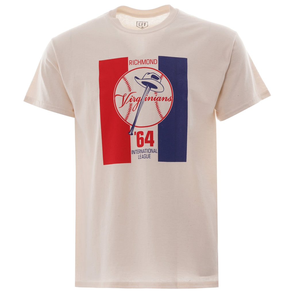 Ebbets Field Flannels Richmond Virginians 1964 T Shirt - Cream