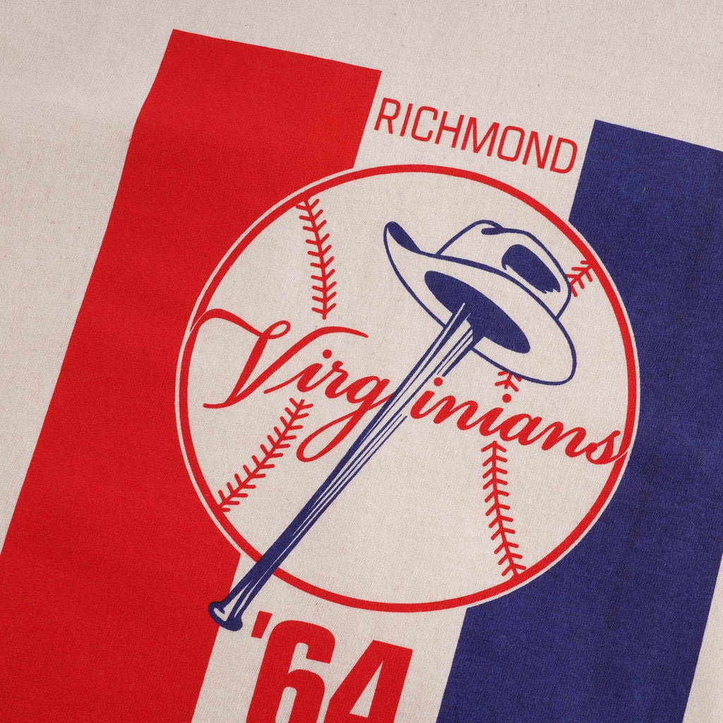 Ebbets Field Flannels Richmond Virginians 1964 T Shirt - Cream