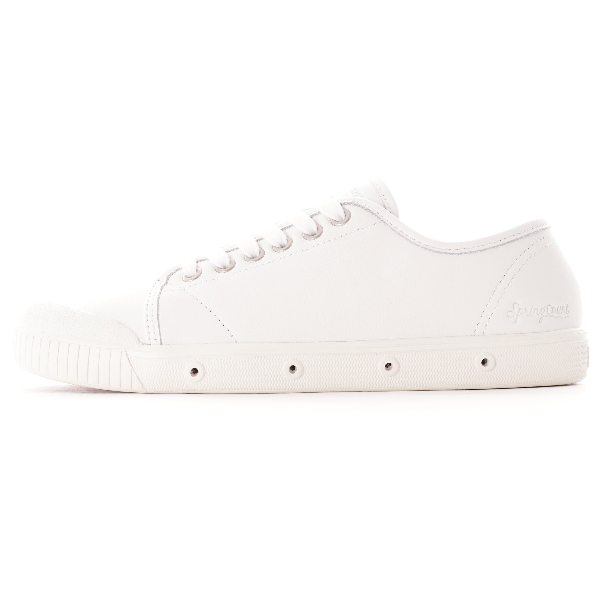 Spring Court G2 Goatskin Leather - White