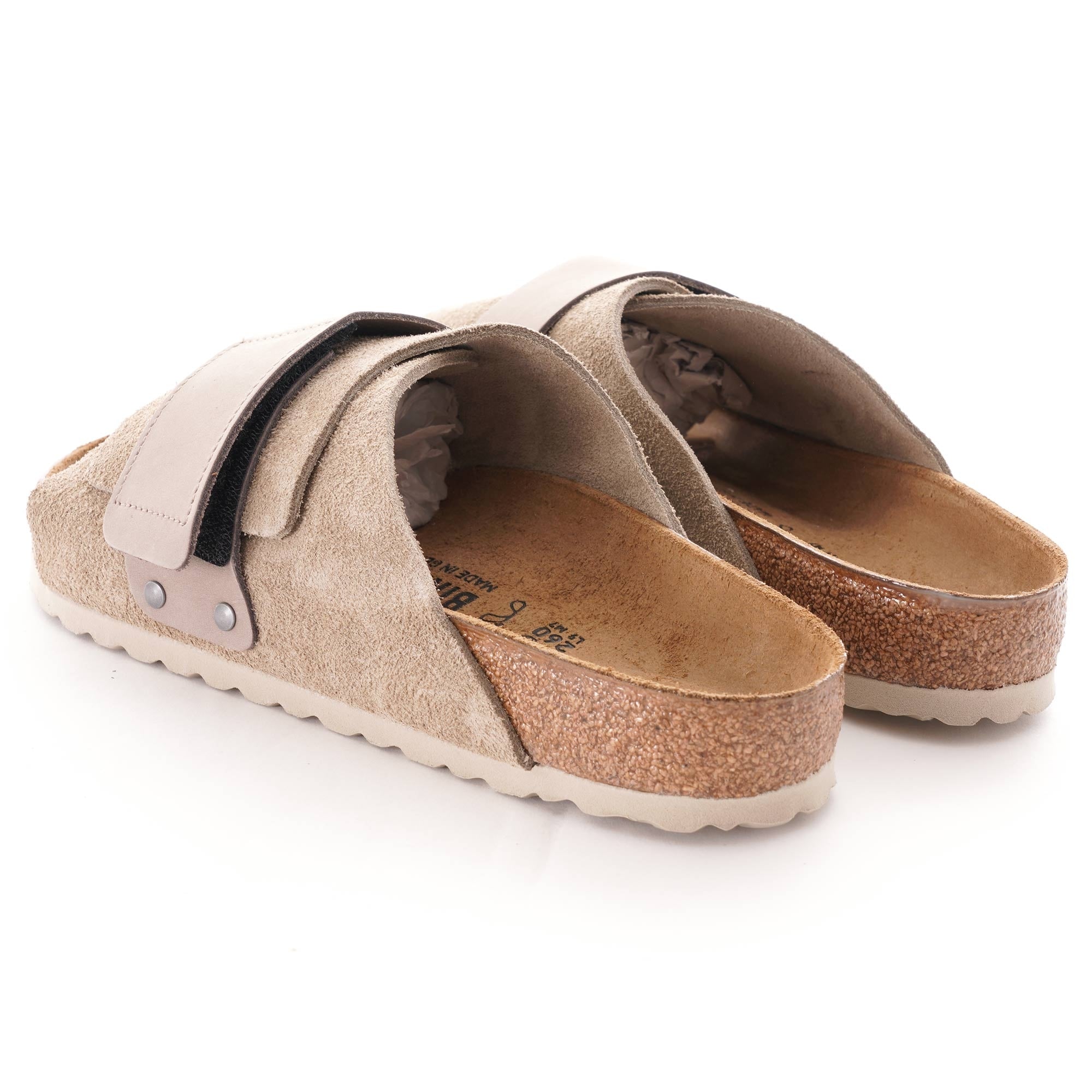 Birkenstock Kyoto Nubuck Suede Leather - Taupe