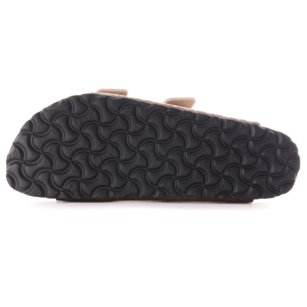 Birkenstock Womens Birko-Flor - Leopard Gold