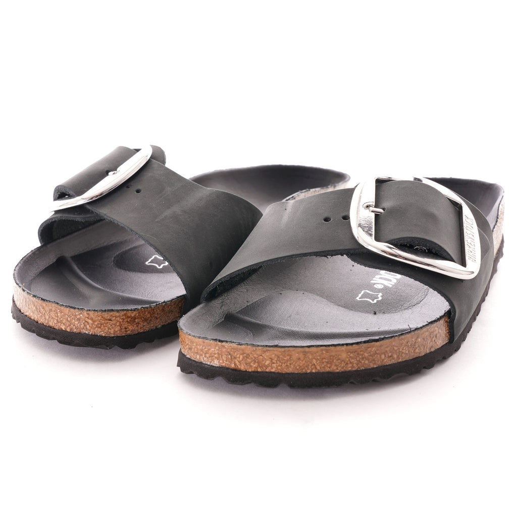 Birkenstock Womens Madrid Oiled Leather - Black