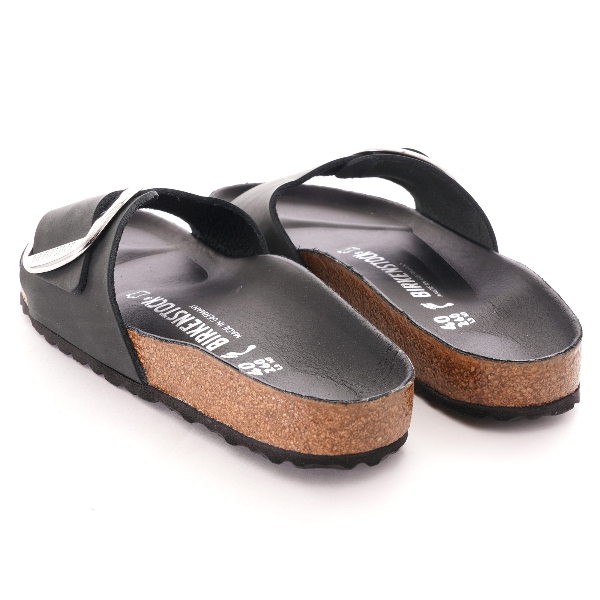 Birkenstock Womens Madrid Oiled Leather - Black