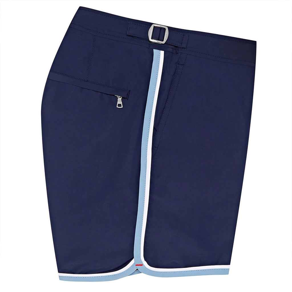 Orlebar Brown Setter Short Length Swim Shorts - Navy/Sea Breeze