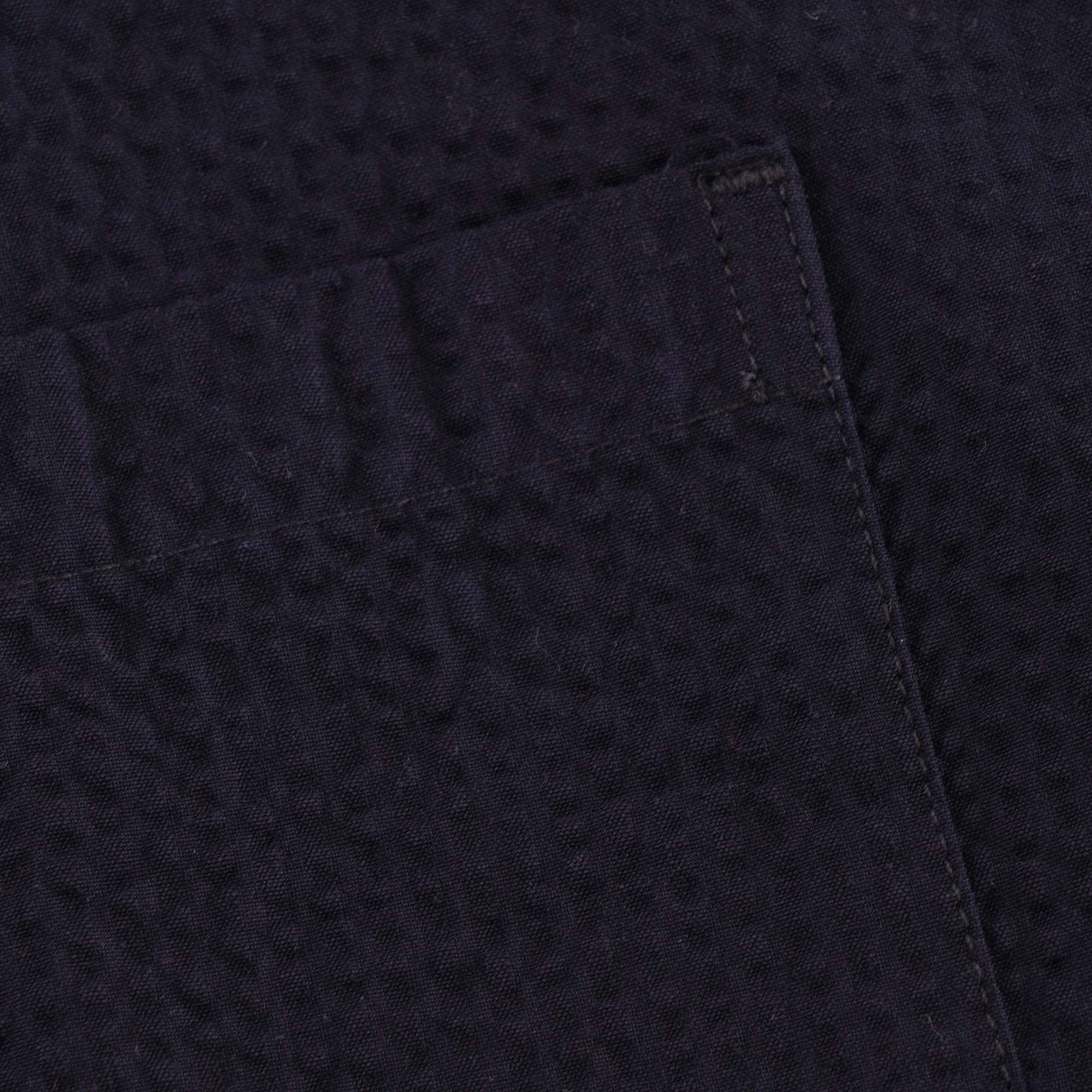 Norse Projects Osvald Seersucker Shirt - Dark Navy