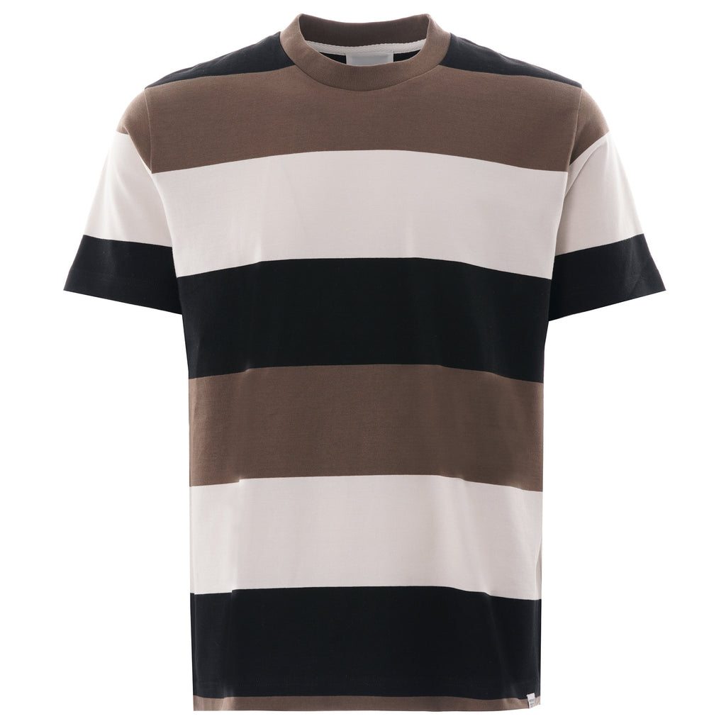 Norse Projects Johannes Border Stripe - Taupe