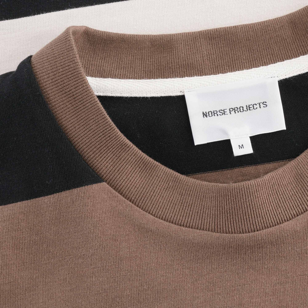 Norse Projects Johannes Border Stripe - Taupe