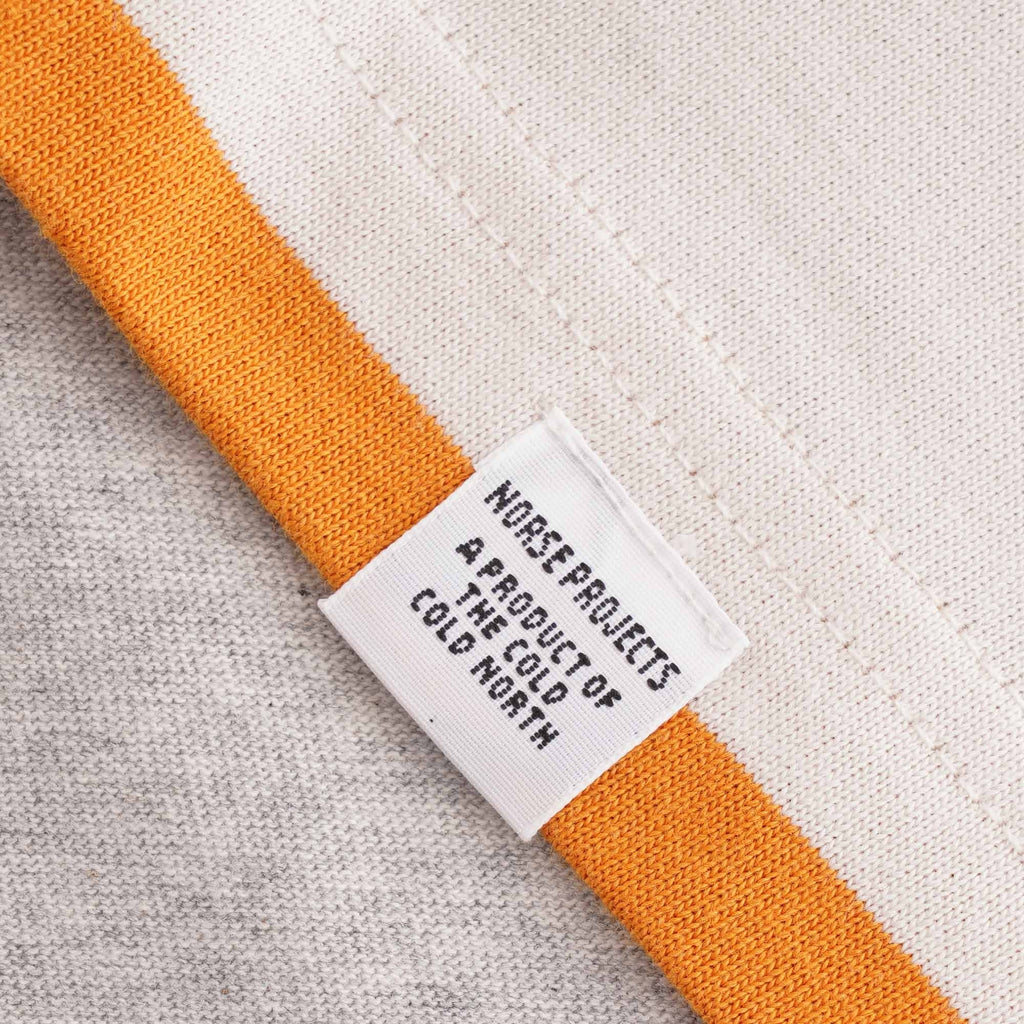 Norse Projects Johannes Border Stripe - Orange