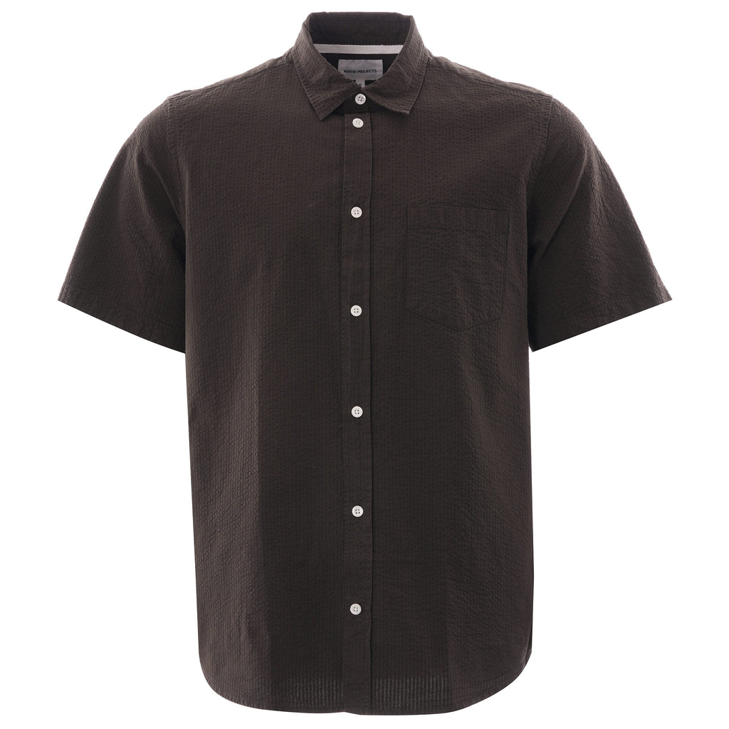 Norse Projects Osvald Seersucker Shirt - Beech