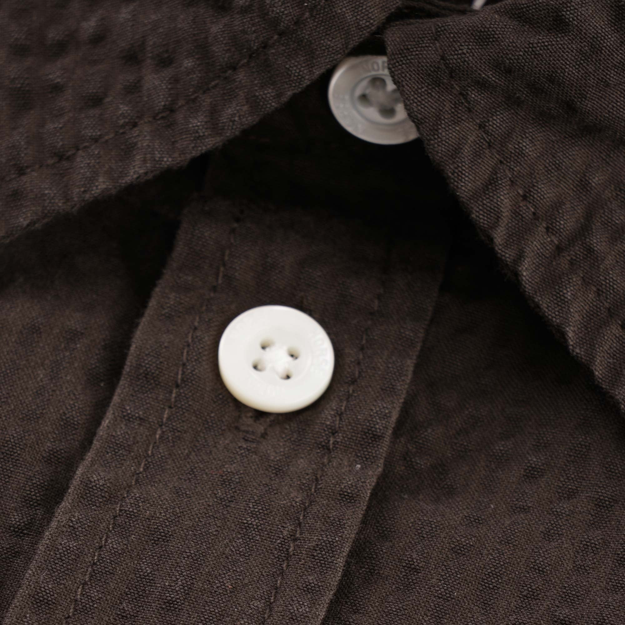 Norse Projects Osvald Seersucker Shirt - Beech