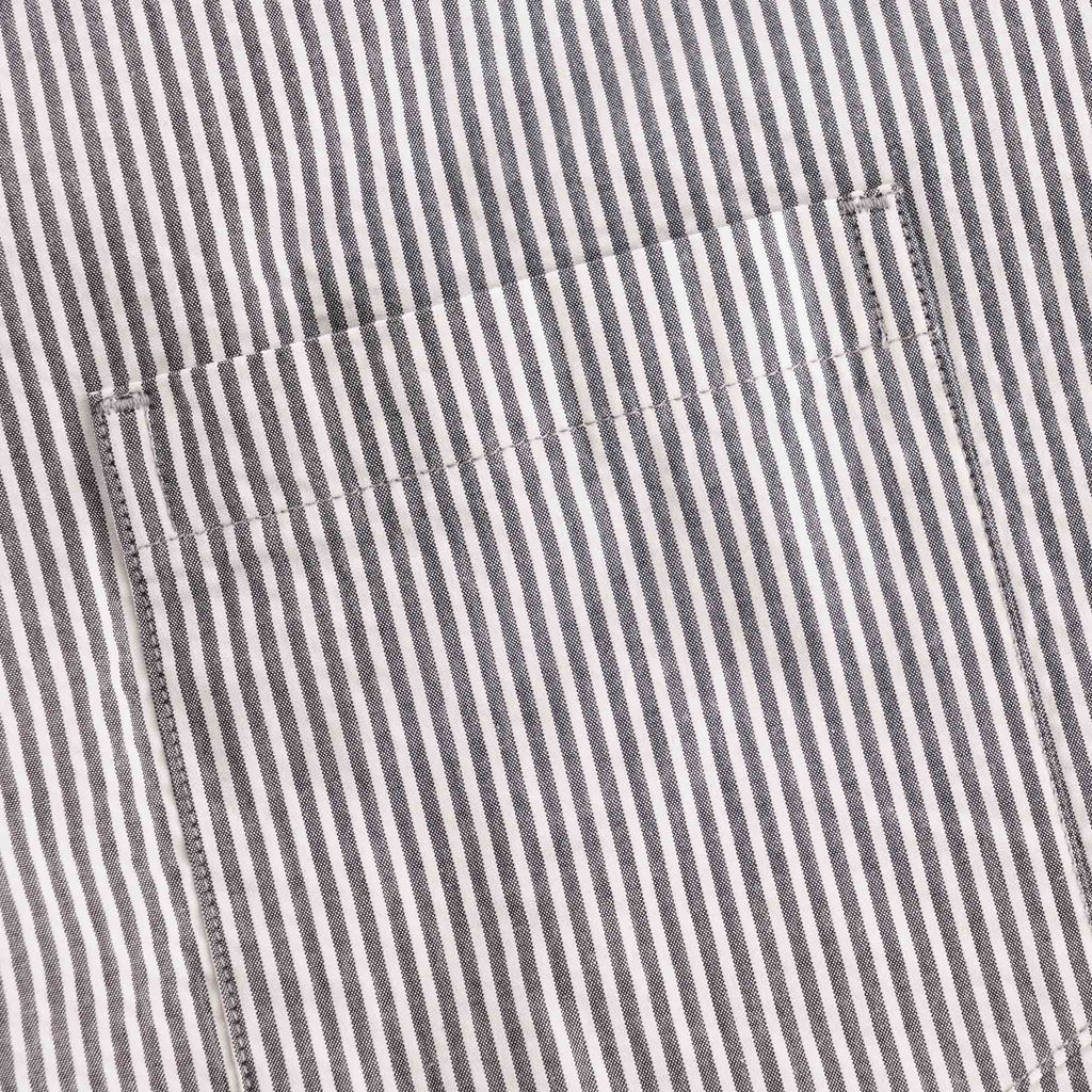 Norse Projects Osvald Seersucker Shirt - Navy Stripe