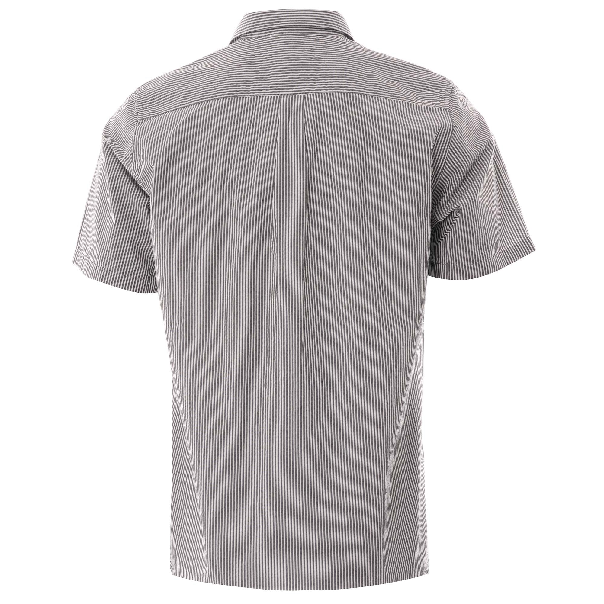 Norse Projects Osvald Seersucker Shirt - Navy Stripe