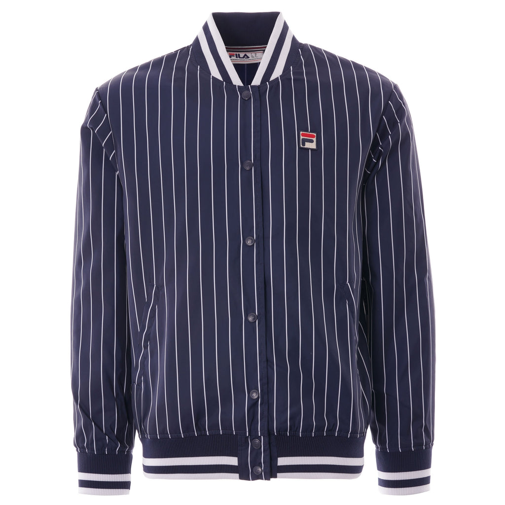 Fila Vintage Lakeland Stripe Bomber Jacket