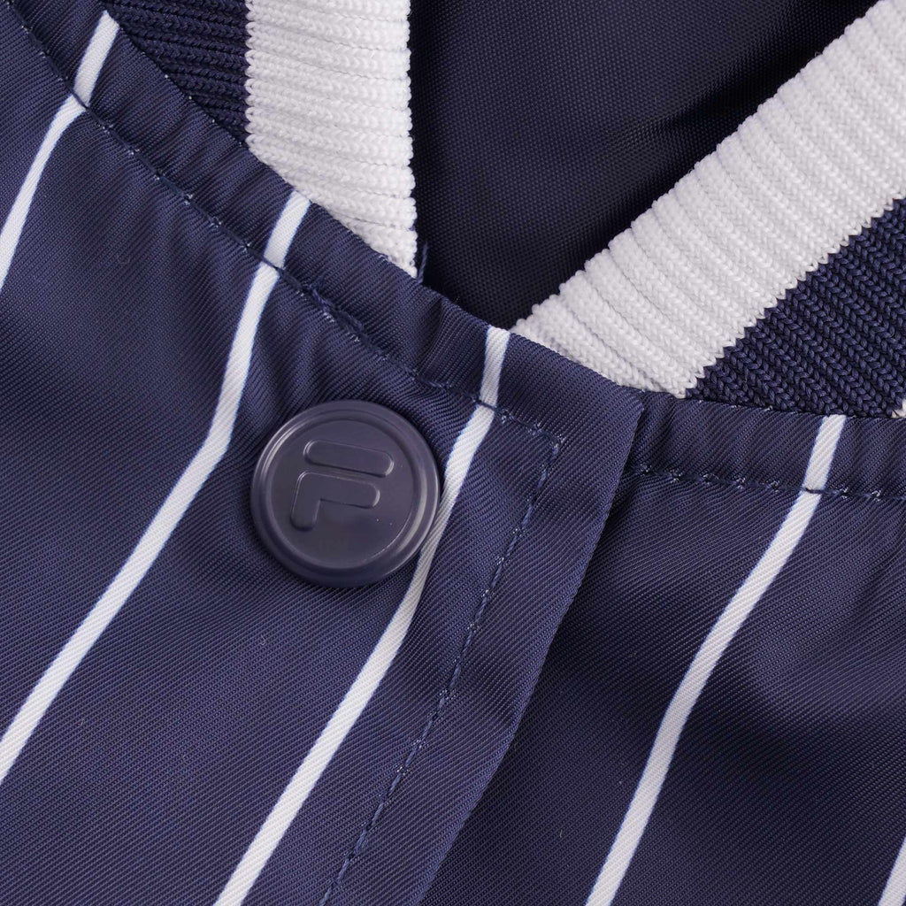 Fila Vintage Lakeland Stripe Bomber Jacket
