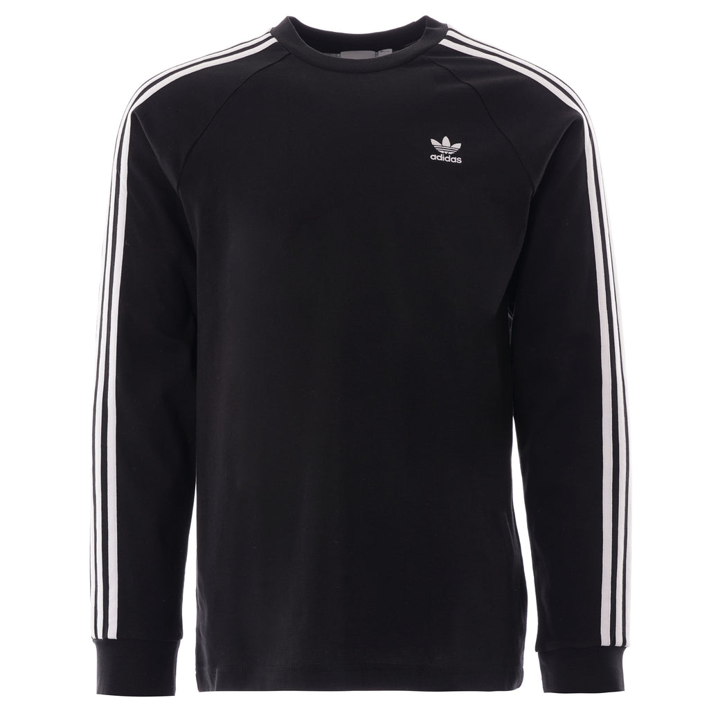 Adidas Originals 3-Stripes Long Sleeve Top - Black
