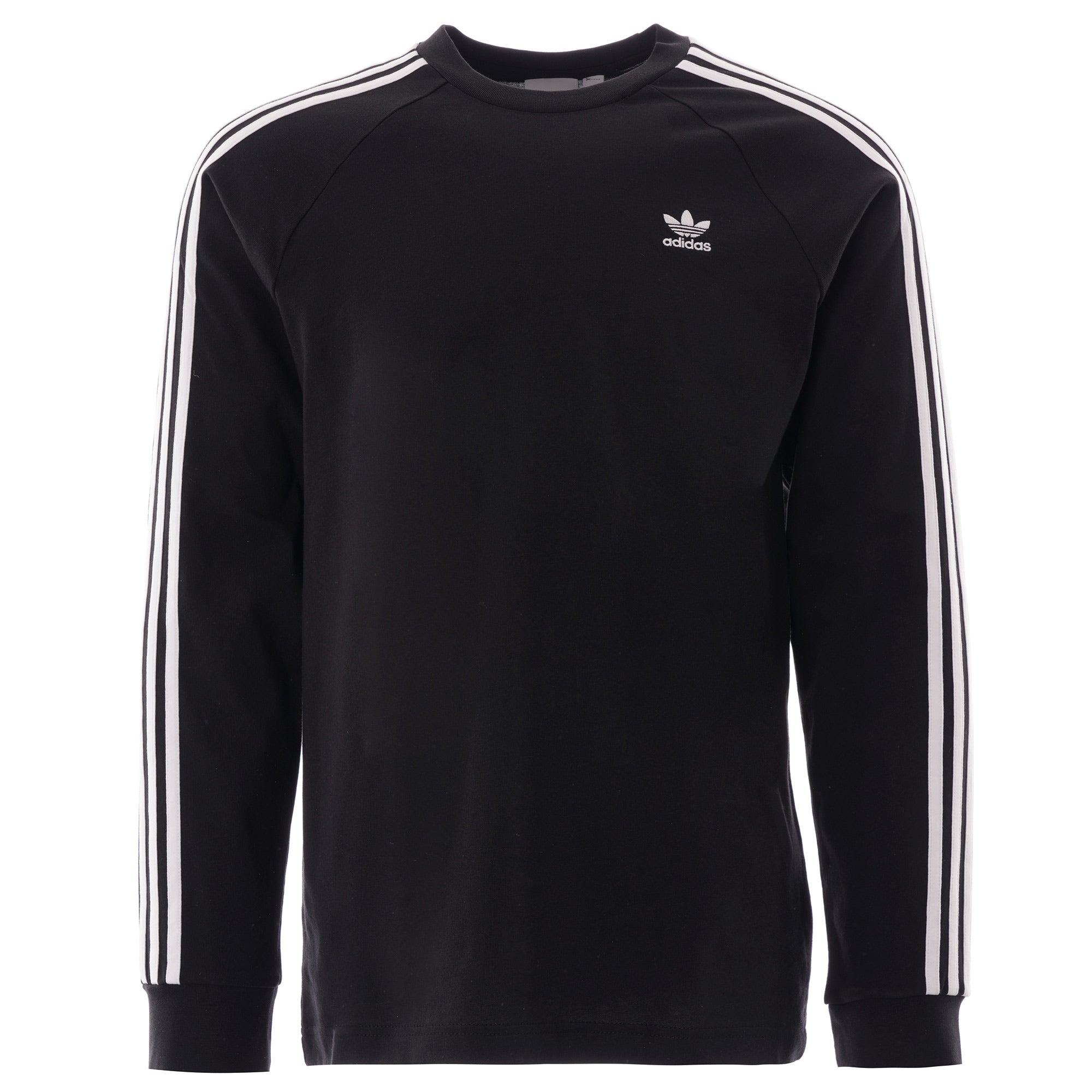 Adidas Originals 3-Stripes Long Sleeve Top - Black