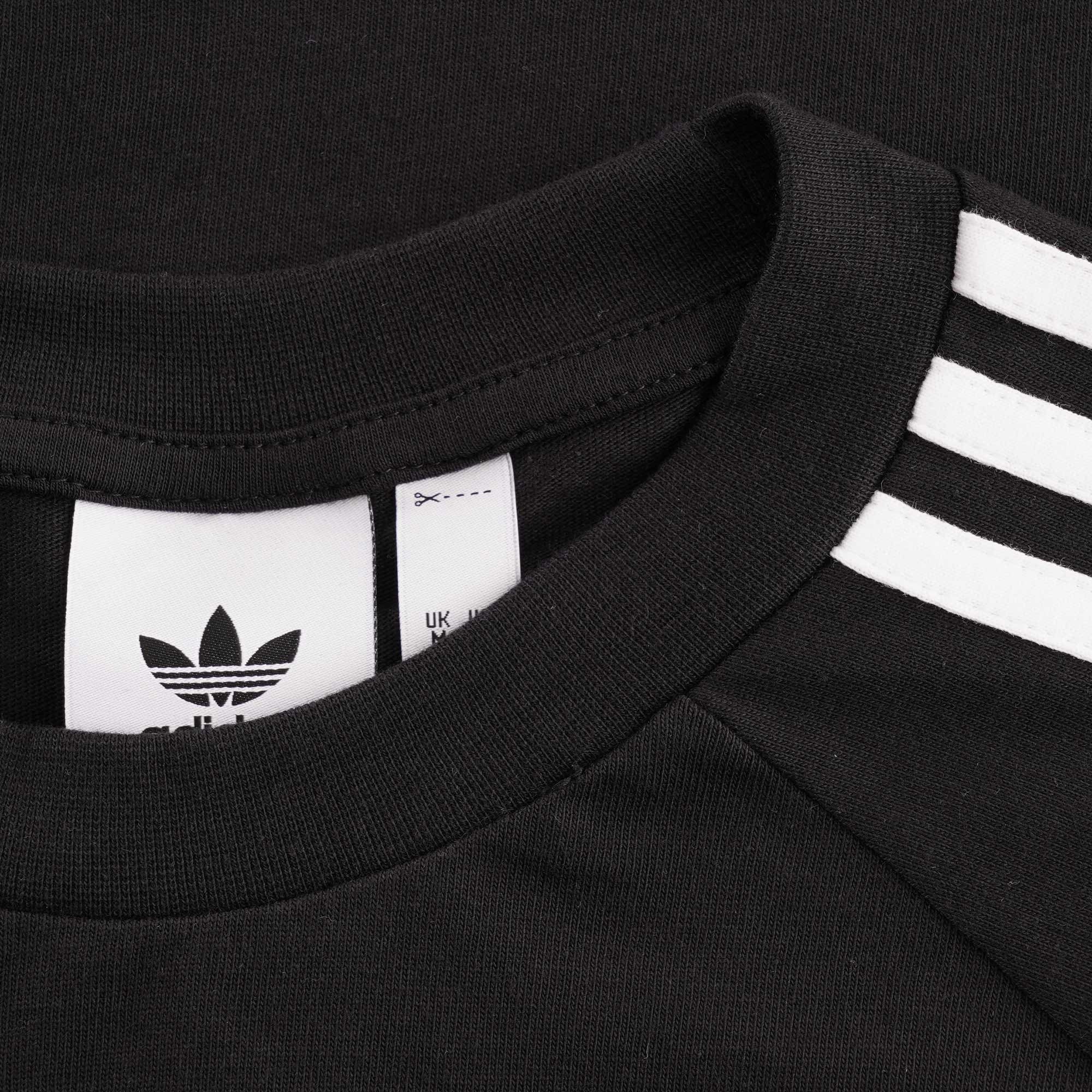 Adidas Originals 3-Stripes Long Sleeve Top - Black