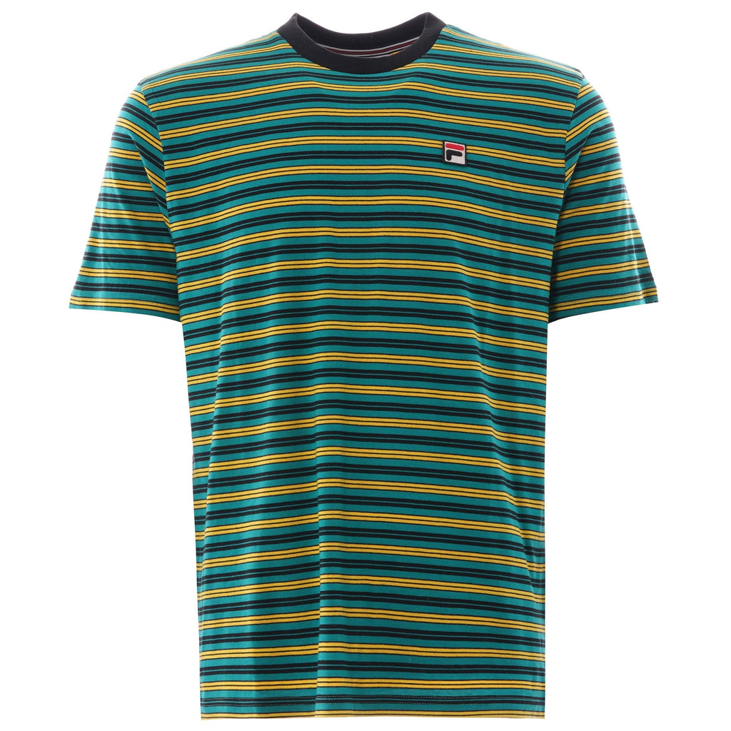 Fila Vintage Fila hugh yarn stripe t-shirt - Parasailing
