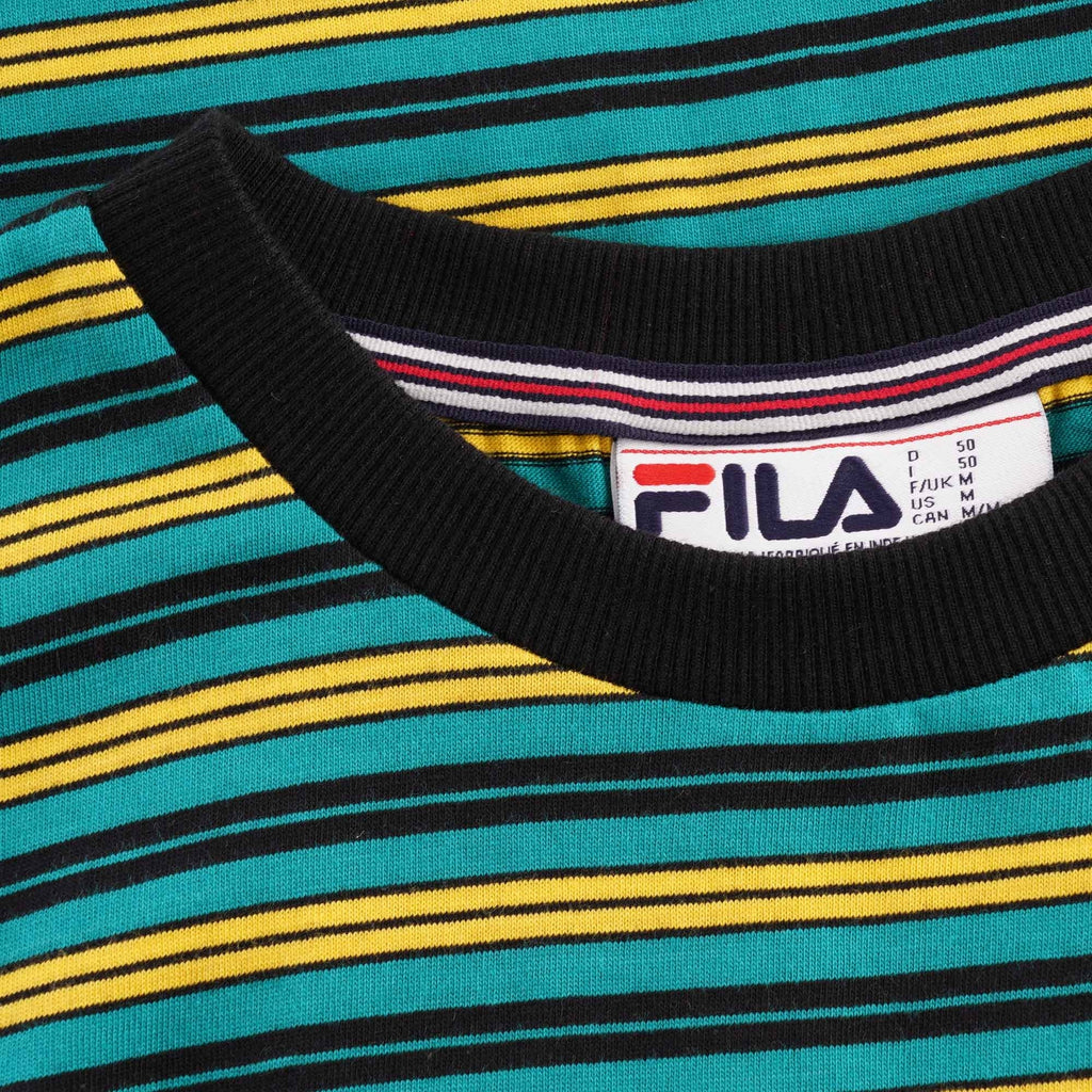 Fila Vintage Fila hugh yarn stripe t-shirt - Parasailing