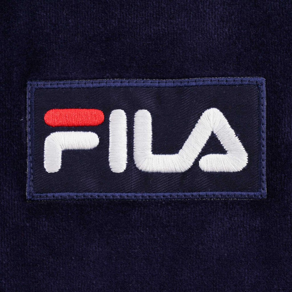 Fila Vintage Armstrong Velour T-Shirt - Peacoat