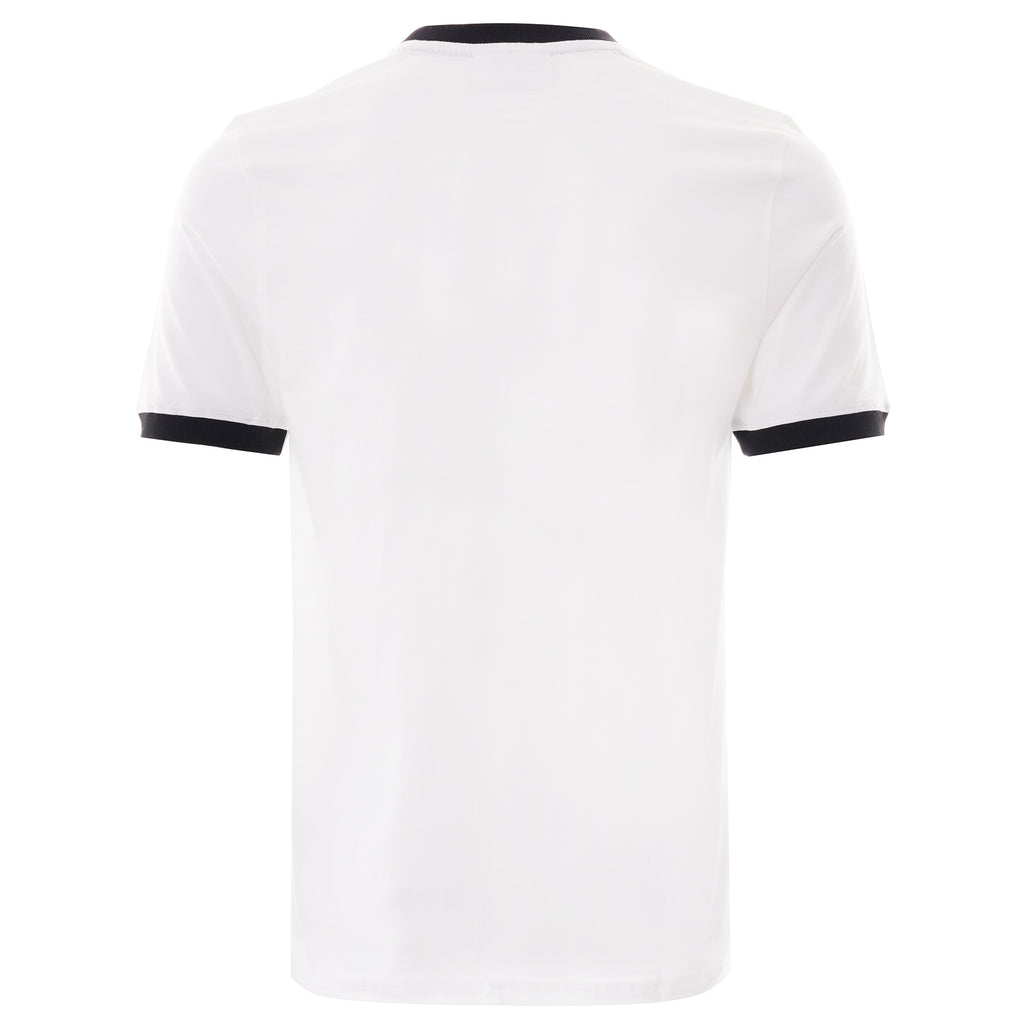 Fila Vintage Marconi Crew Neck T-Shirt - White & Black
