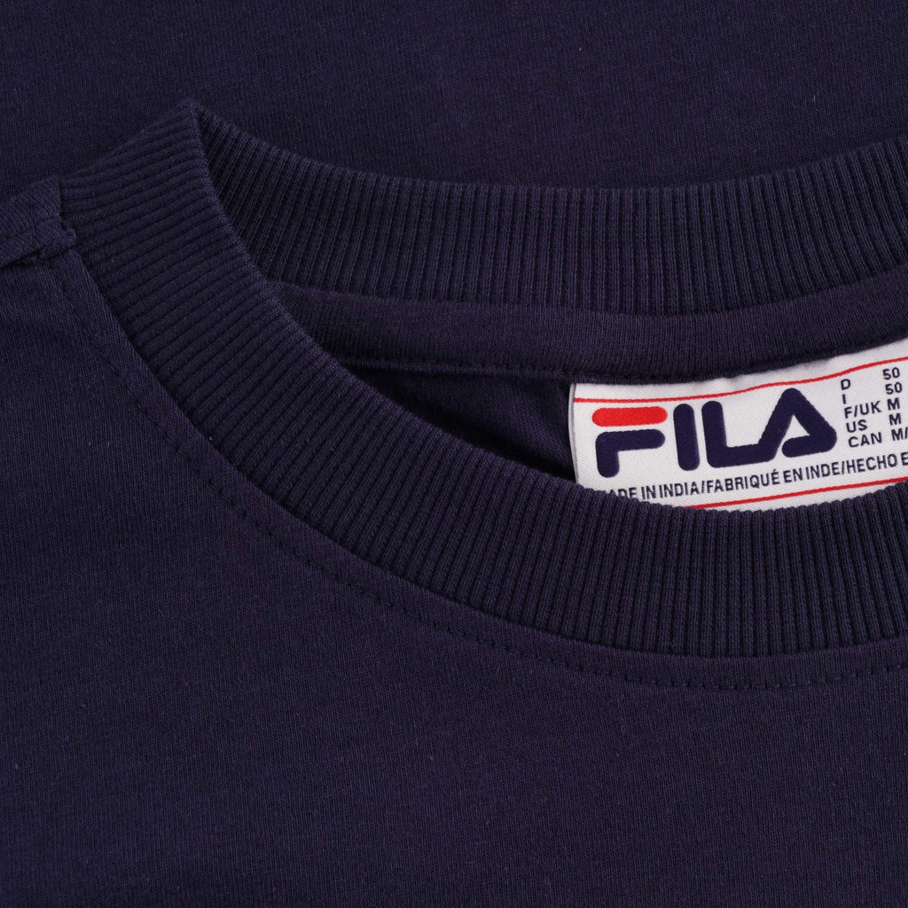 Fila Vintage Jack Stacked Logo T-Shirt - Peacoat