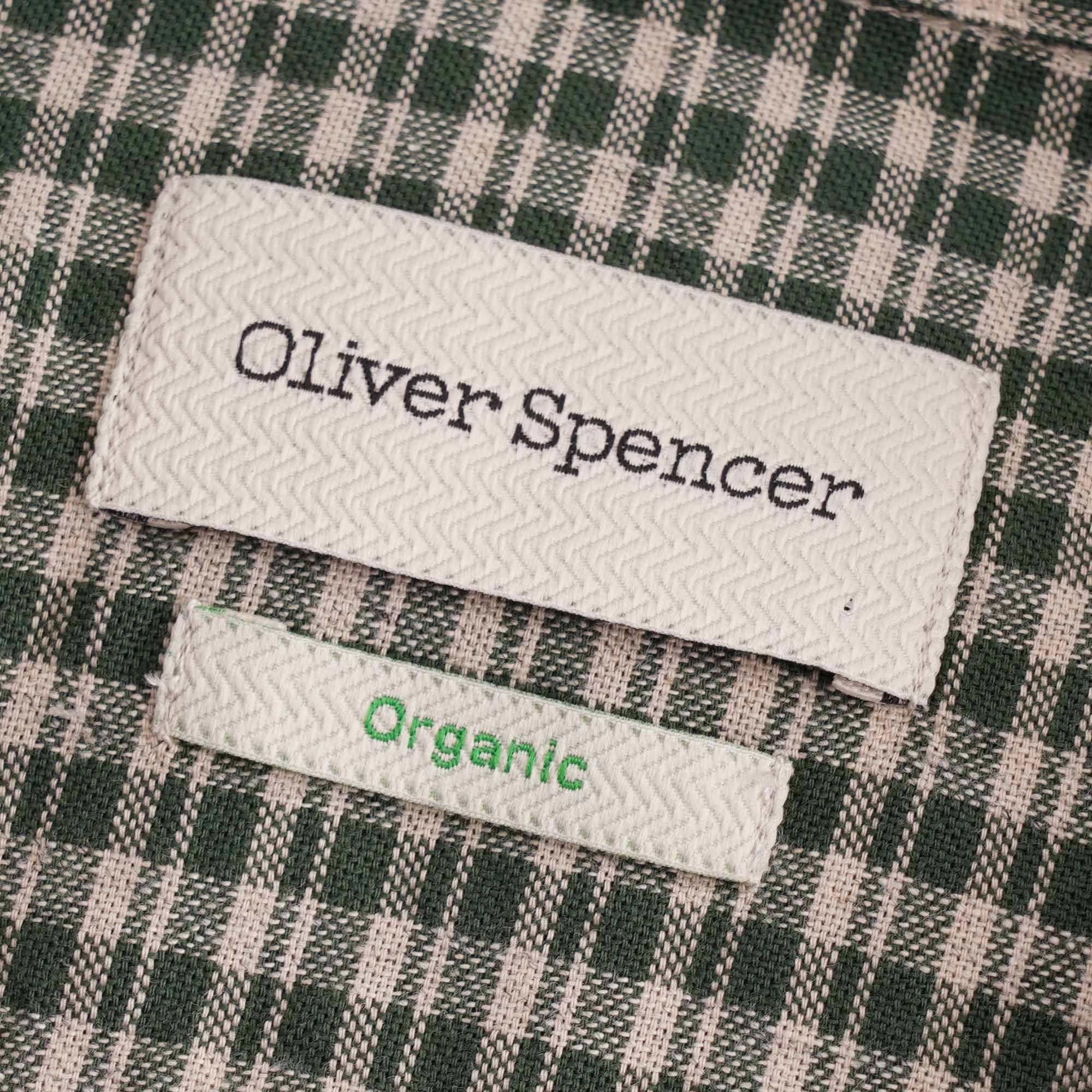 Oliver Spencer Havana Short Sleeve Shirt Thorndon - Green