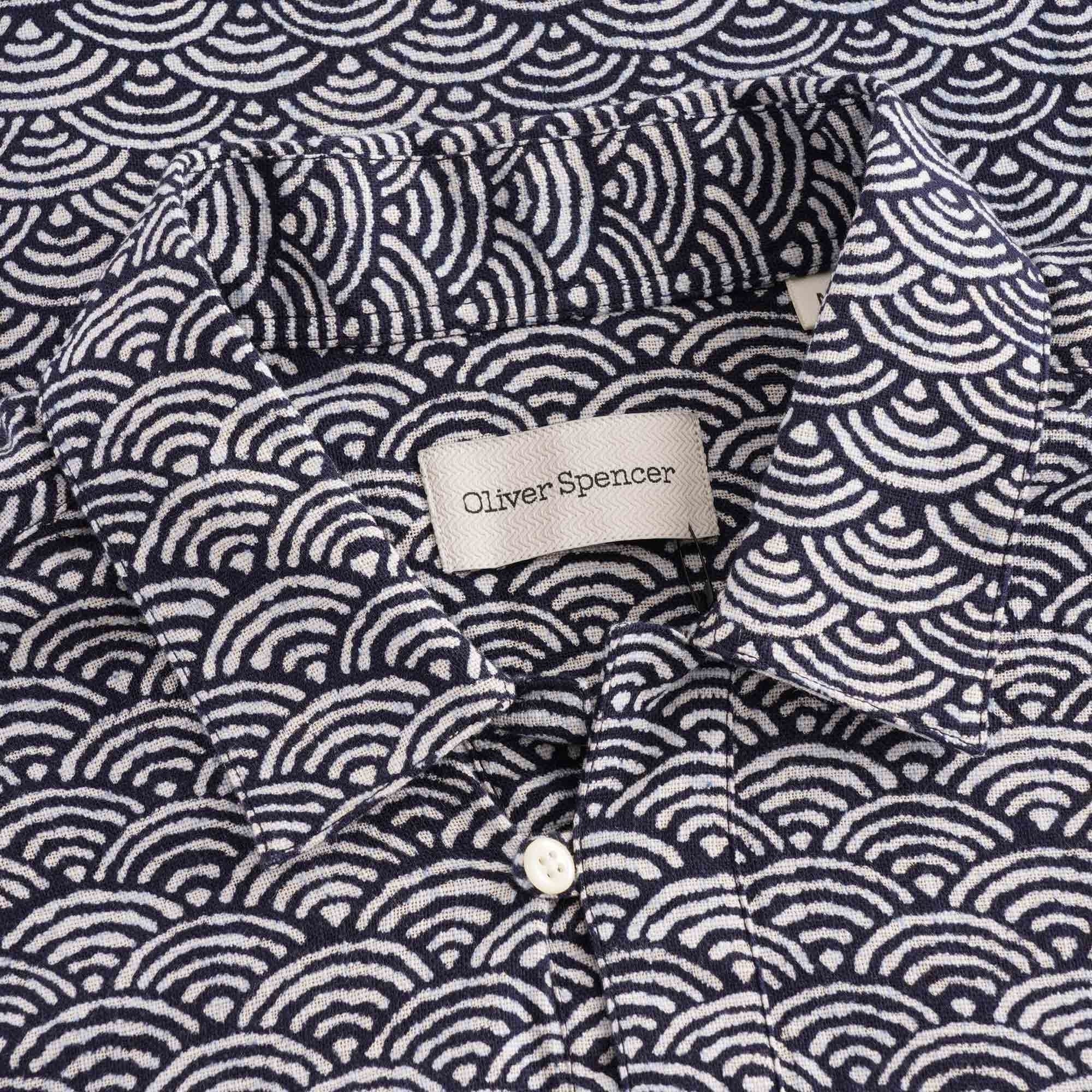 Oliver Spencer Yarmouth Shirt Fan - Navy