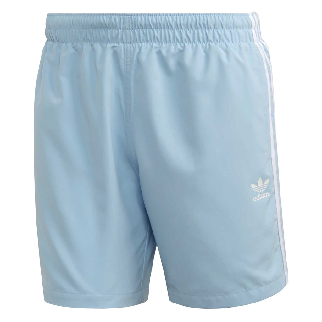 Adidas Originals 3-Stripes Swim Shorts - Clear Sky