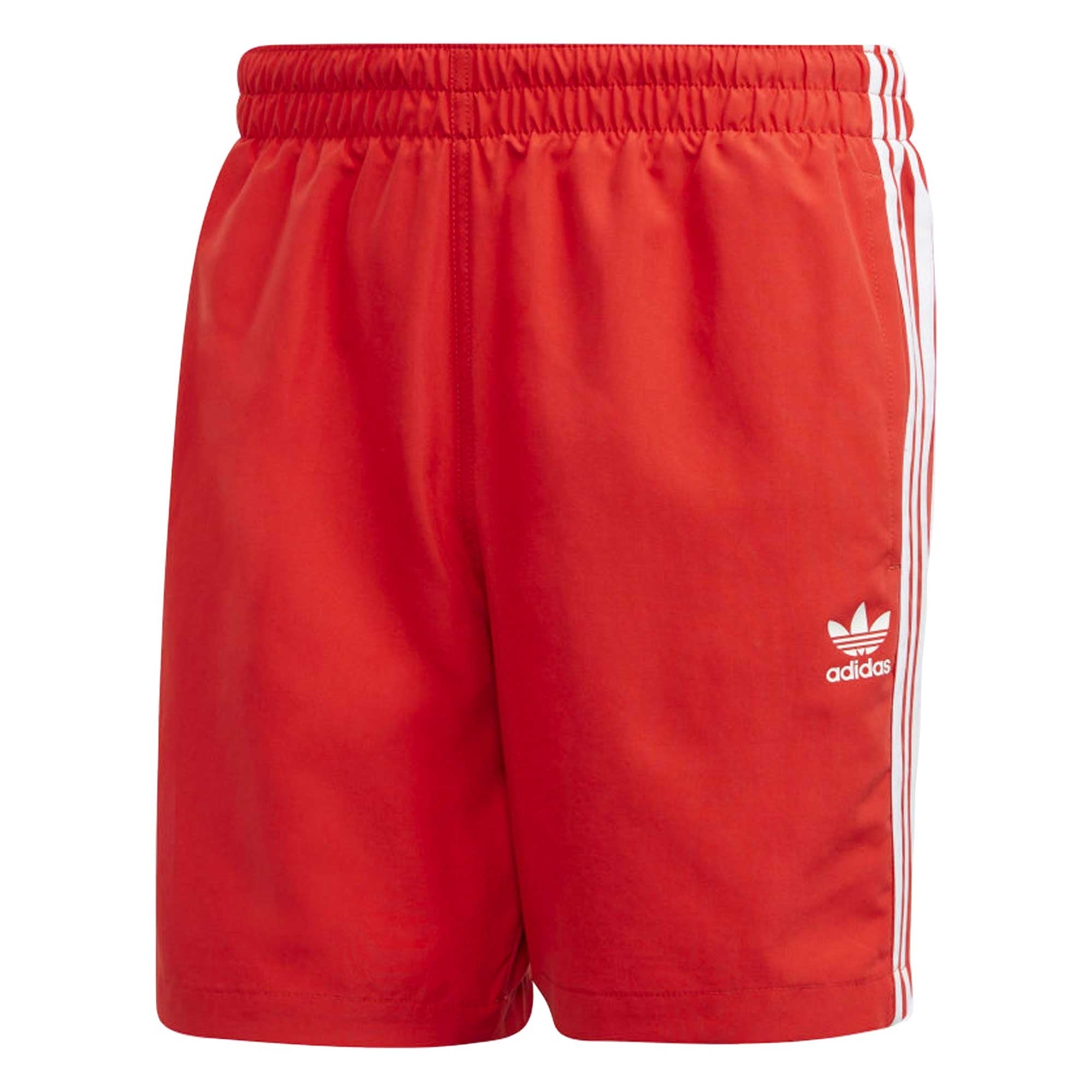 Adidas Originals 3-Stripes Swim Shorts - Lush Red