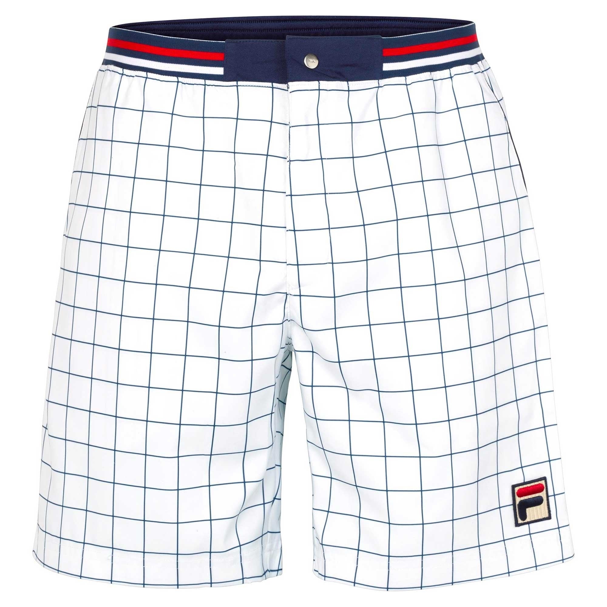 Fila Vintage Windowpane Patterned Shorts