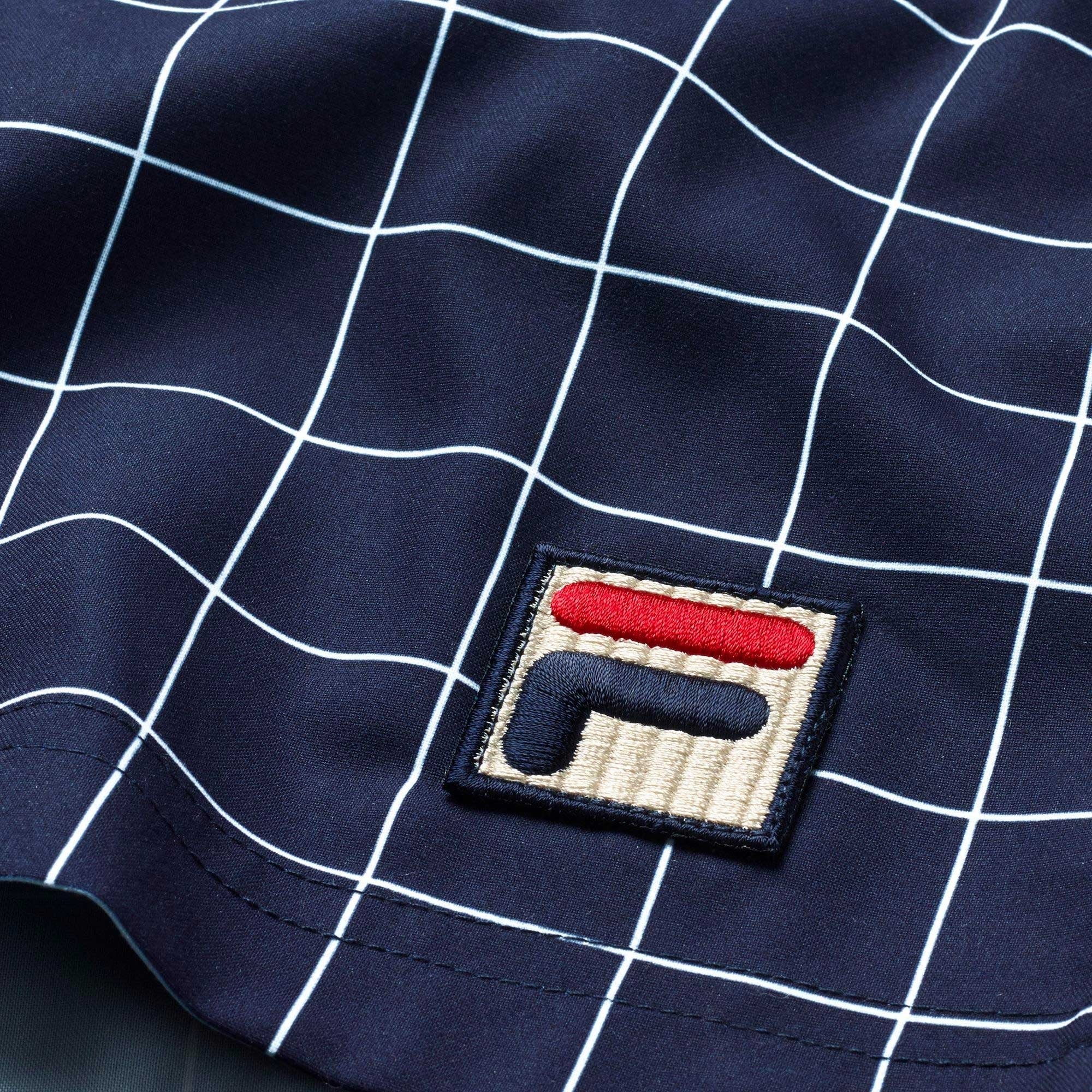 Fila Vintage Windowpane Patterned Shorts