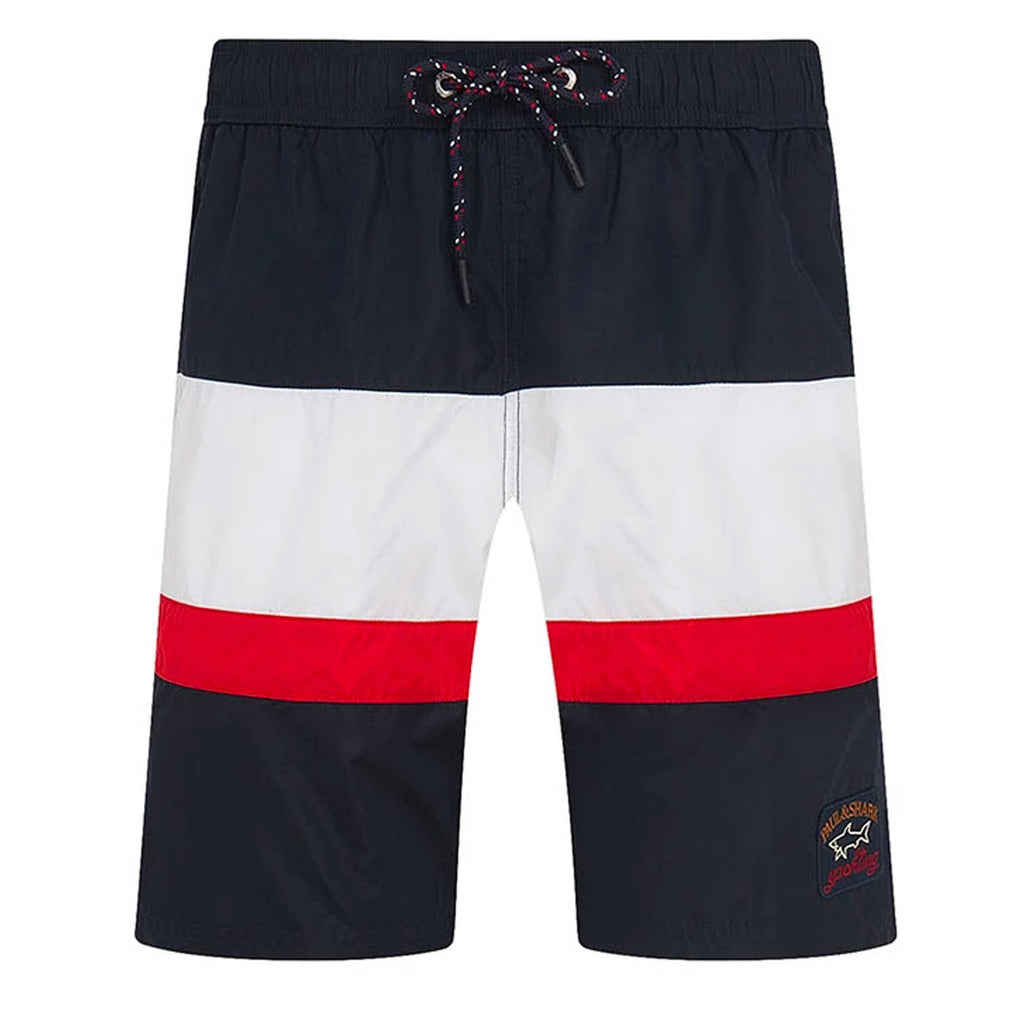 Paul and Shark Swim Shorts - Blue/White