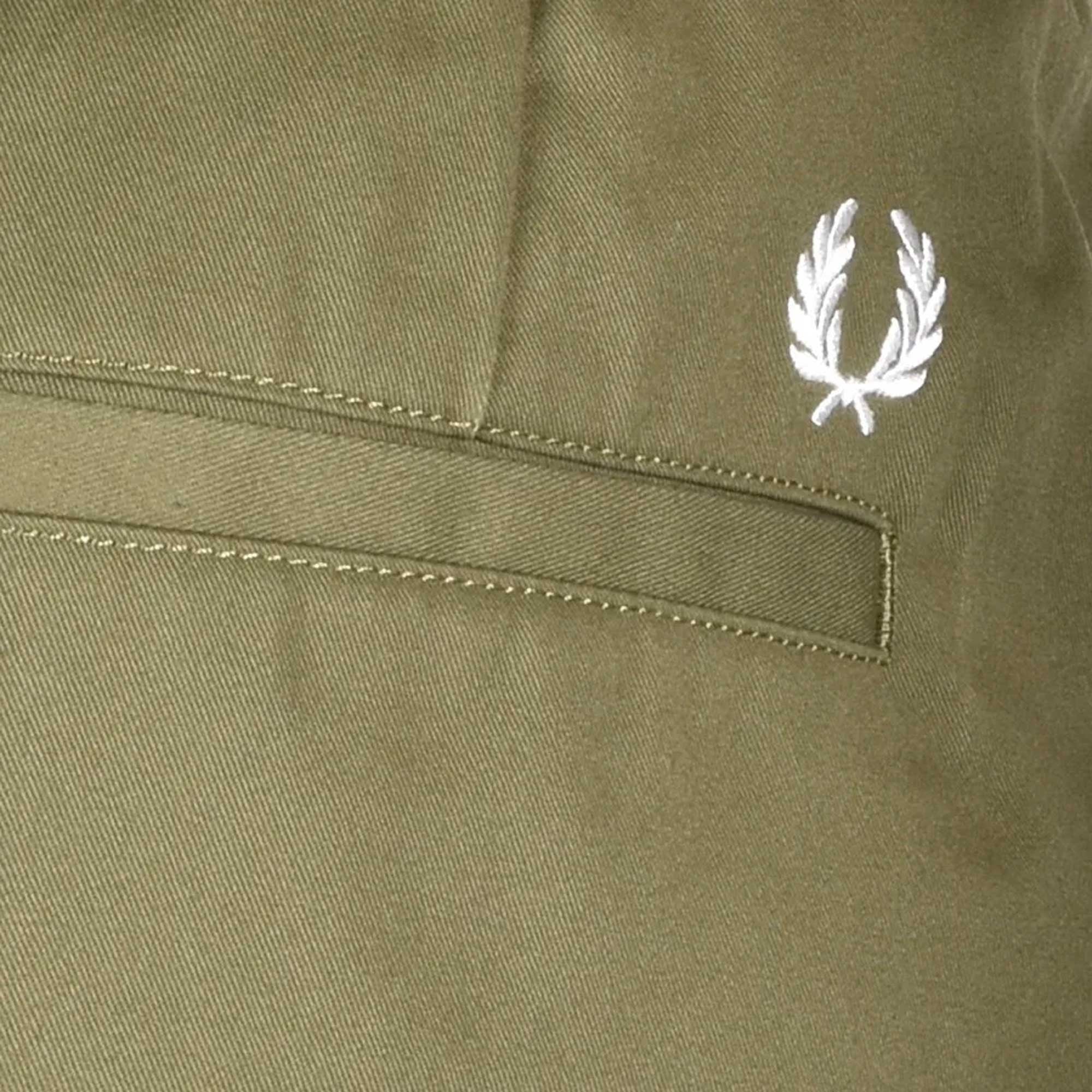 Fred Perry Twill Shorts - Military Green