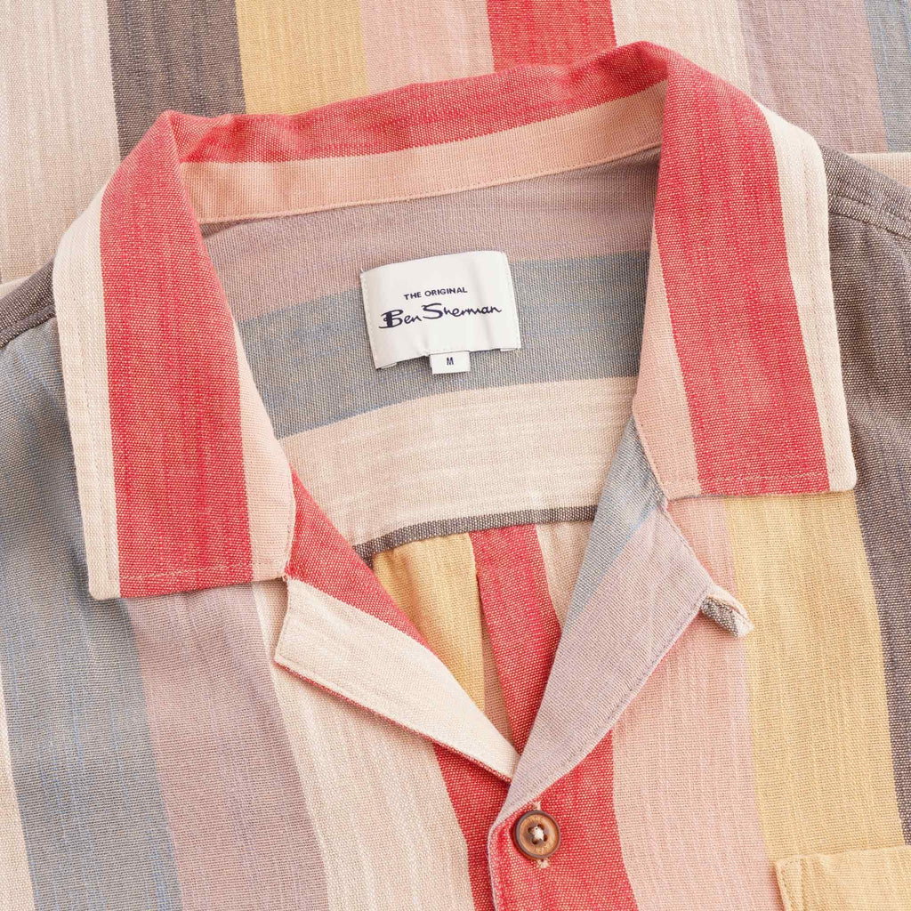 Ben Sherman Revere Chambray Shirt - Red