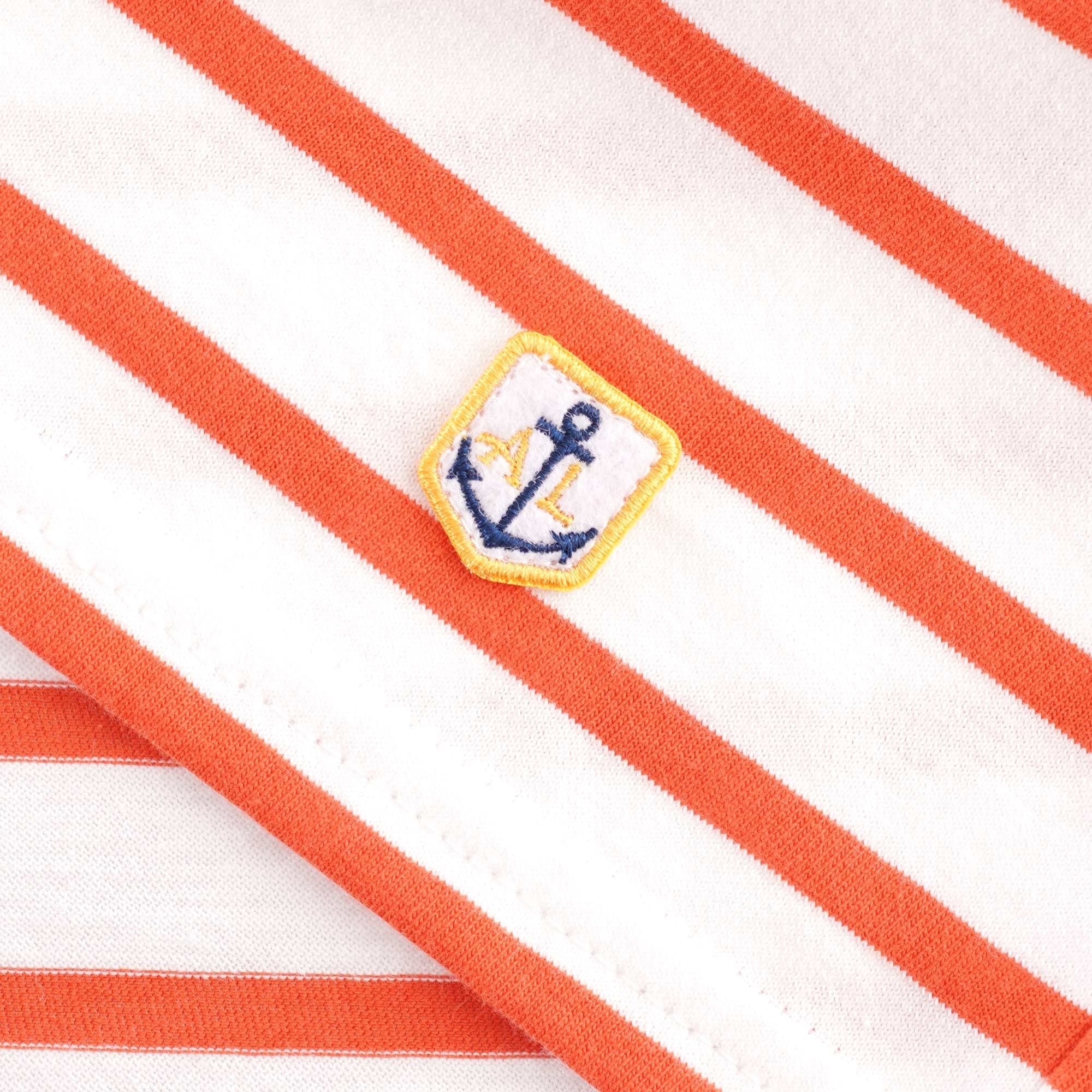 Armor Lux Sailor Short Sleeve T-shirt - White/Orange