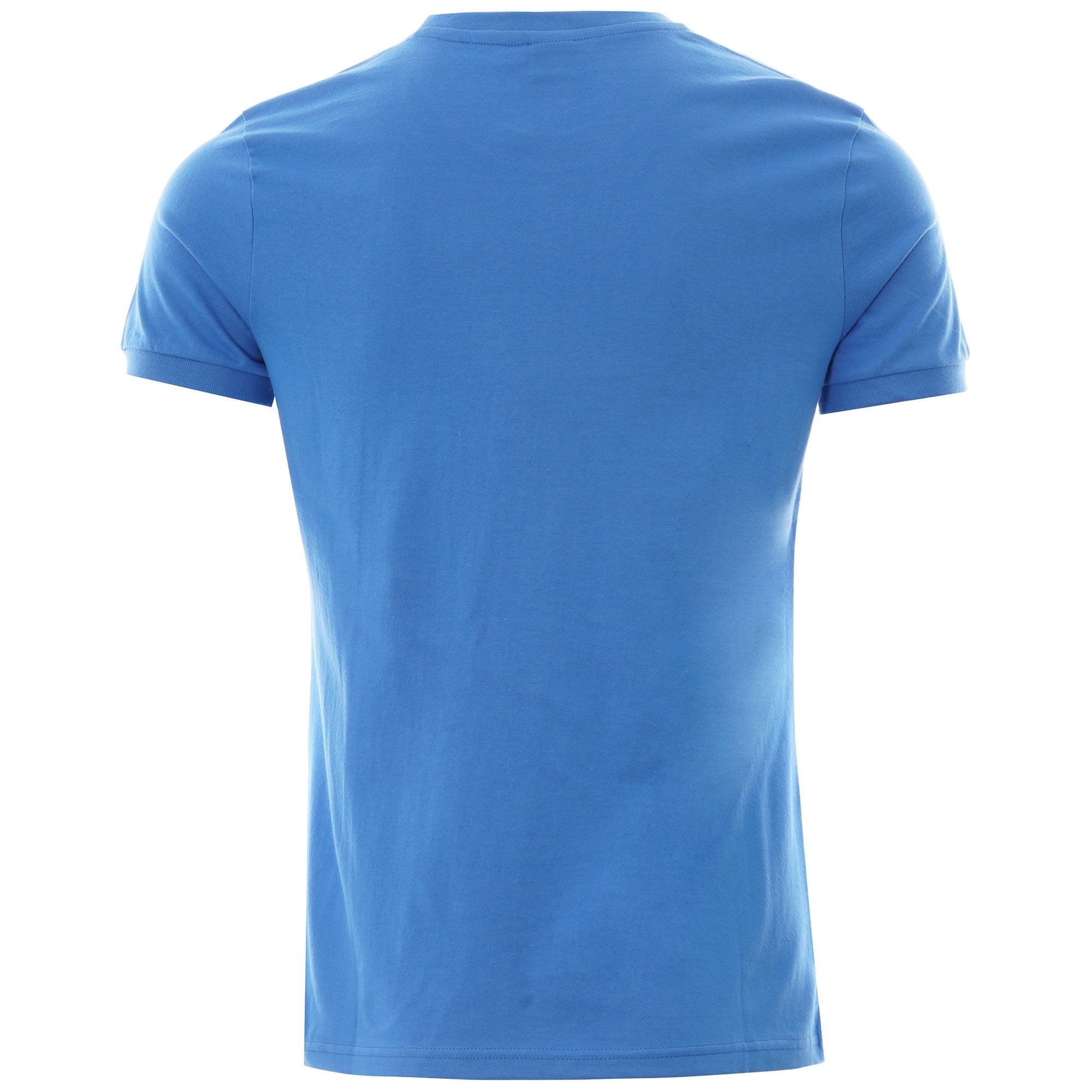 Rear view of the Sergio Tacchini Young Line T-Shirt in celestial blue.