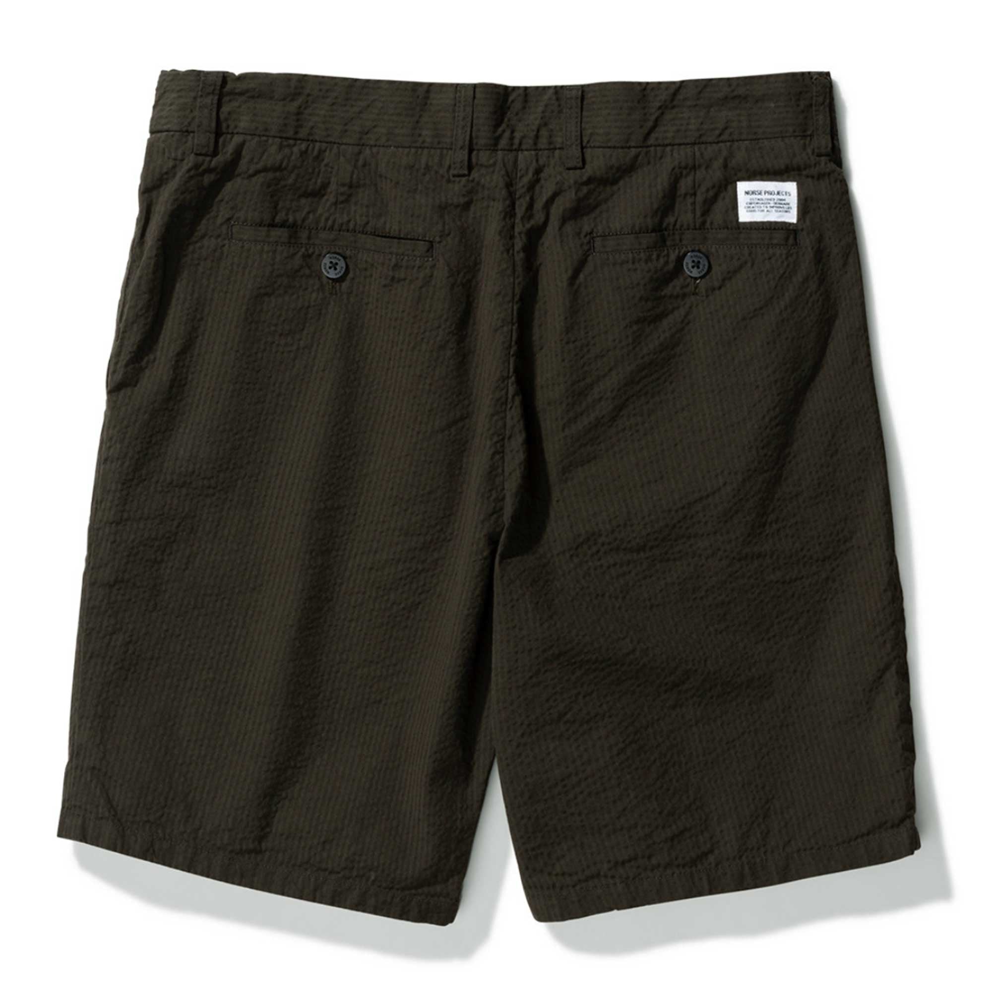 Norse Projects Aros Seersucker Shorts - Beech