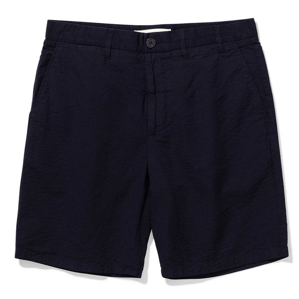 Norse Projects Aros Seersucker Shorts - Dark Navy