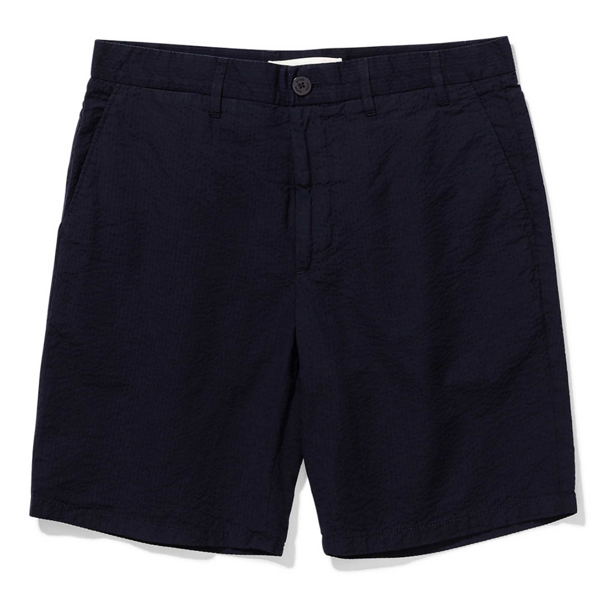 Norse Projects Aros Seersucker Shorts - Dark Navy