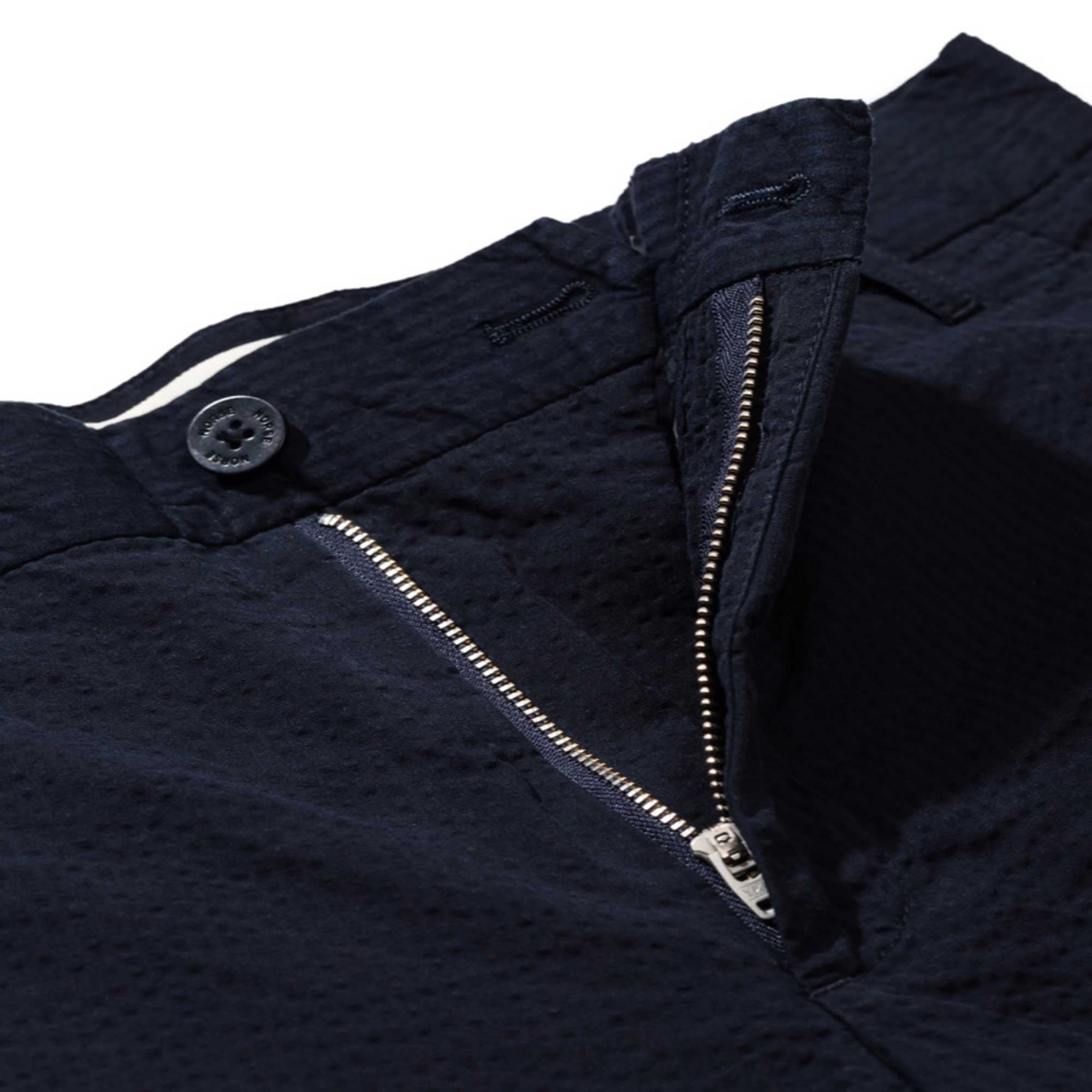 Norse Projects Aros Seersucker Shorts - Dark Navy