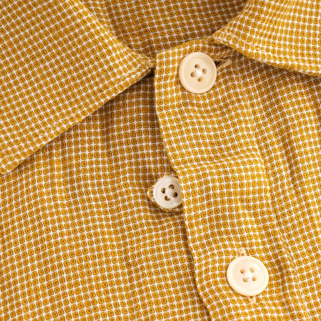 Oliver Spencer Hawaiian Short Sleeve Shirt Pavillion - Yellow