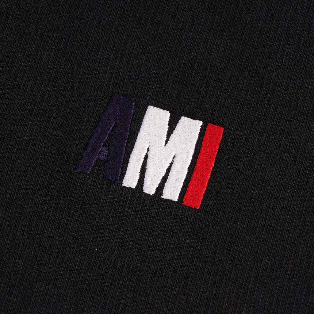 AMI Embroidery Hoodie - Black