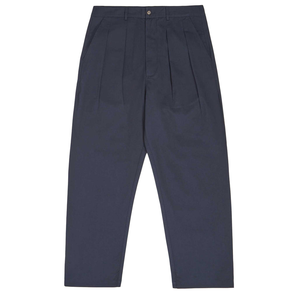 Universal Works Double Pleat Pants - Navy