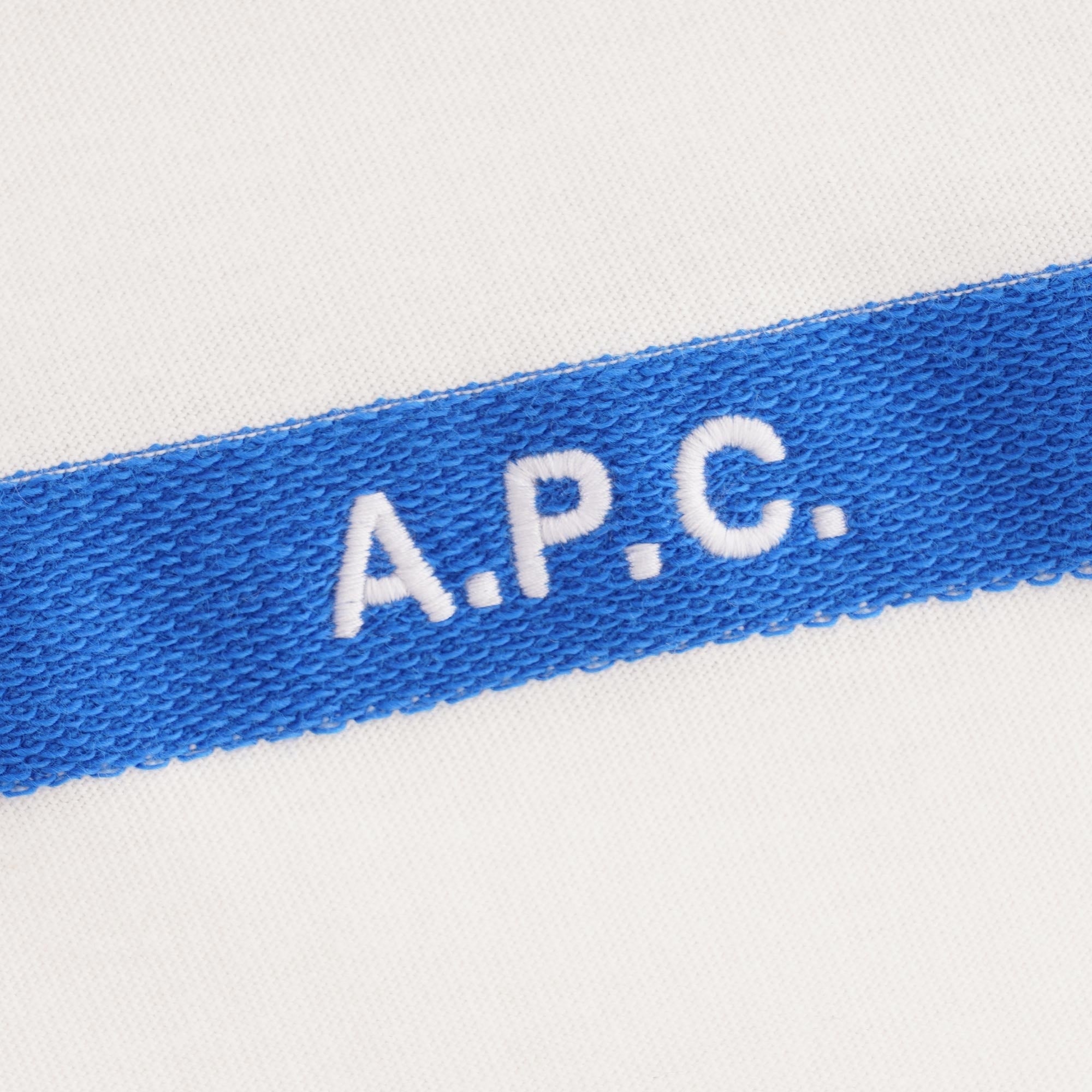 A.P.C. Logo Striped T-shirt - Blanc