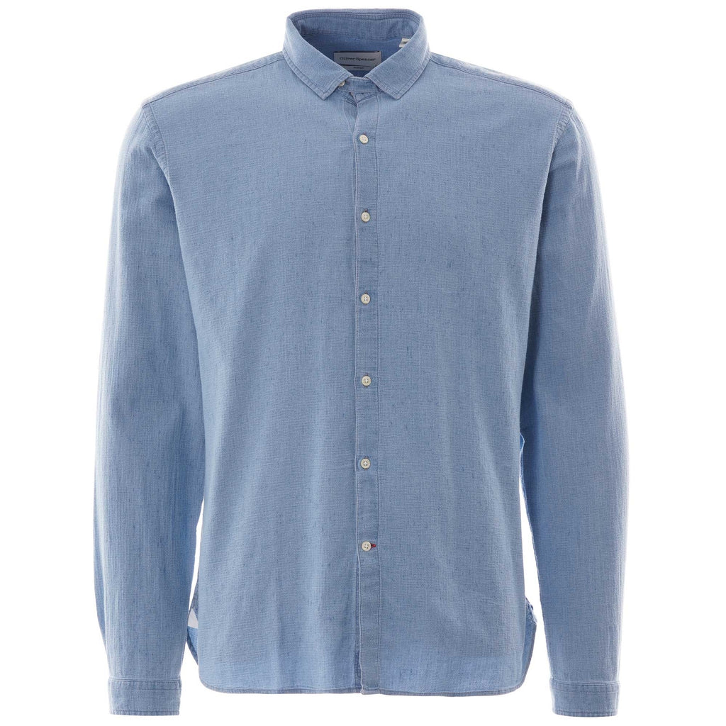 Oliver Spencer Clerkwell Tab Shirt Kildale - Indigo
